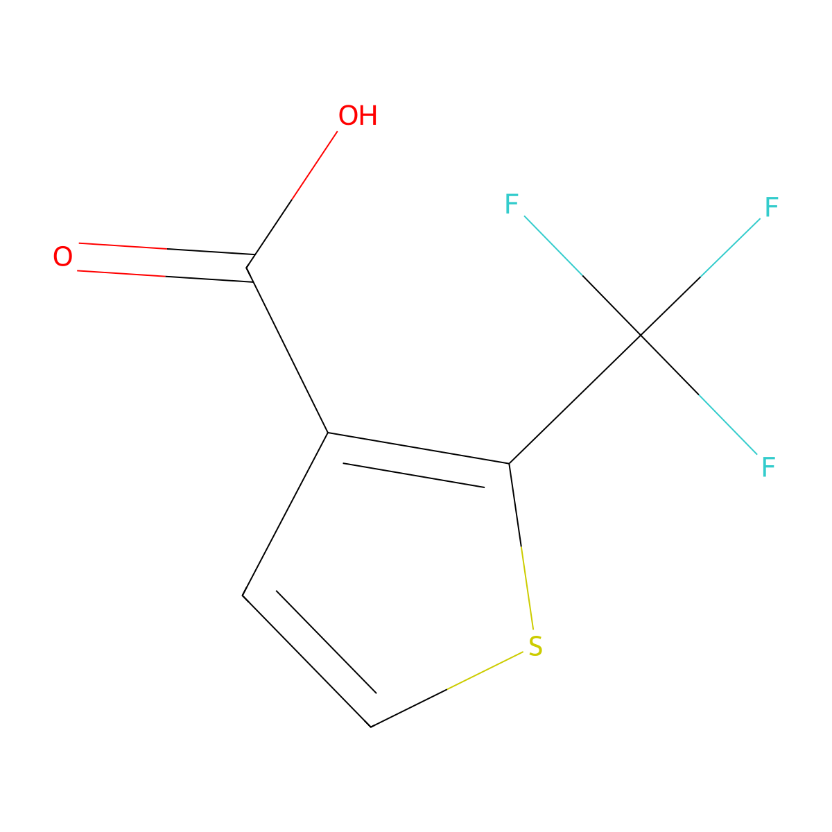 2-(Trifluoromethyl)thiophene-3-carboxylic acid molecular structure, CAS 767337-58-6