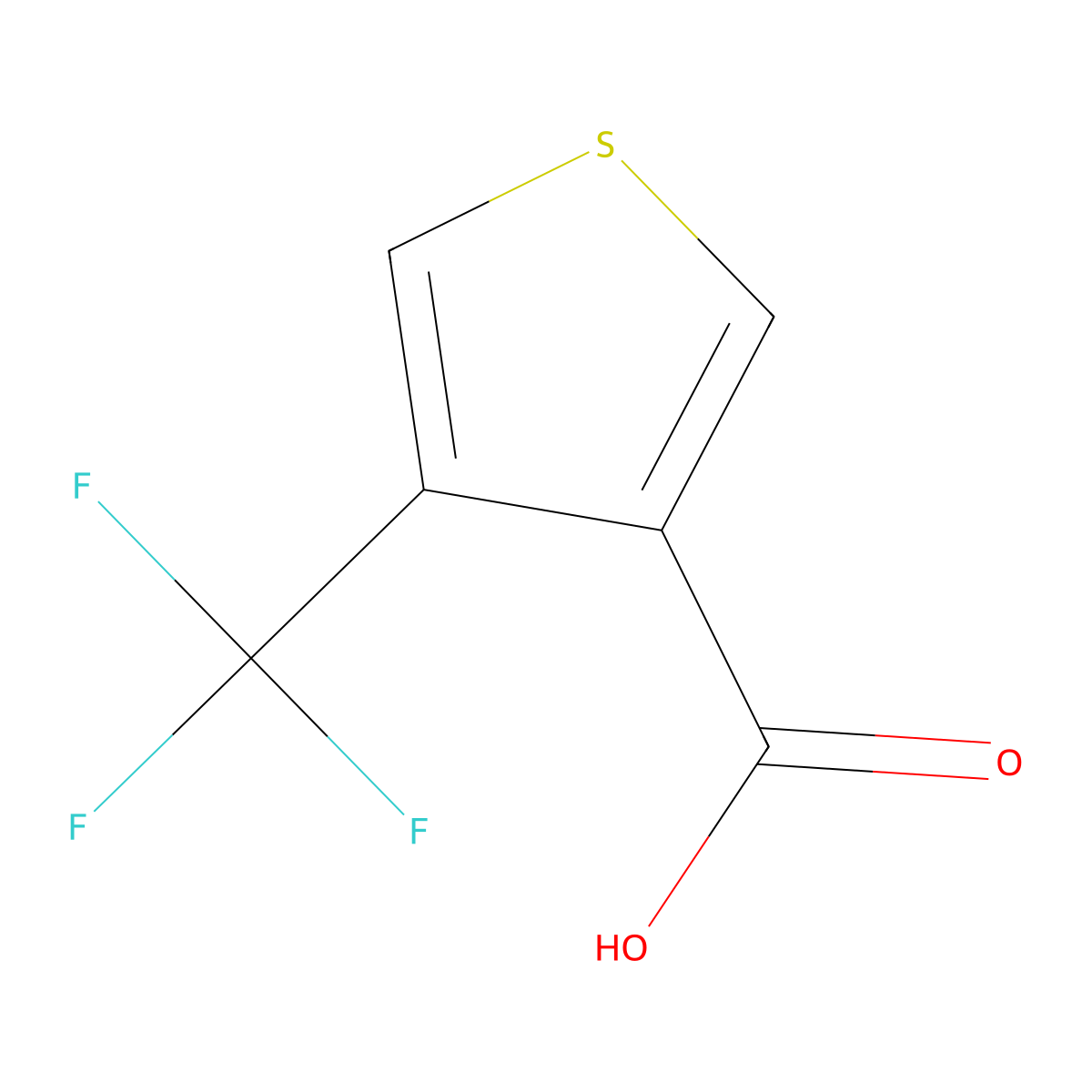 4-(Trifluoromethyl)thiophene-3-carboxylic acid molecular structure, CAS 767337-60-0