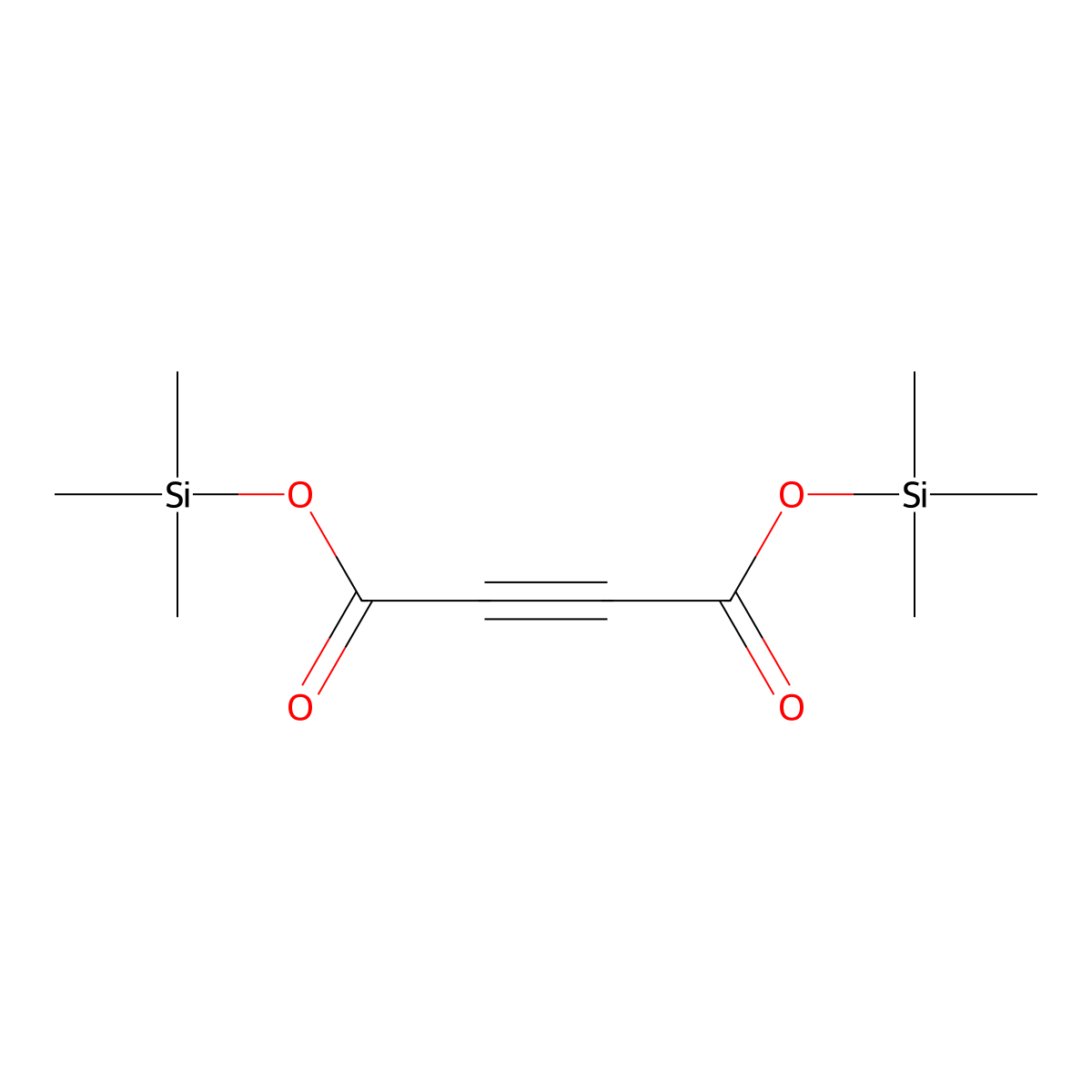 Bis(trimethylsilyl) acetylenedicarboxylate molecular structure, CAS 76734-92-4