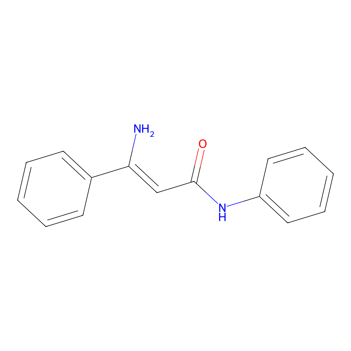 3-Amino-N,3-diphenyl-2-propenamide molecular structure, CAS 767340-04-5