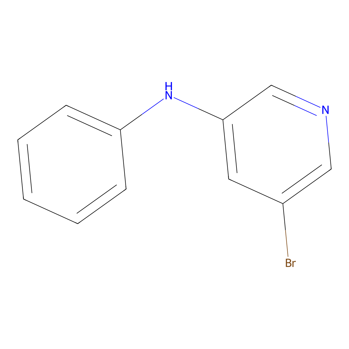 5-Bromo-N-phenylpyridin-3-amine molecular structure, CAS 767342-20-1