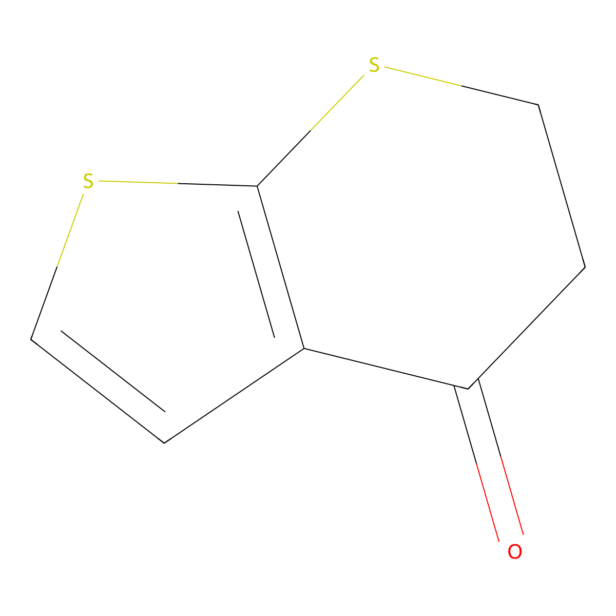 5,6-Dihydro-4H-thieno[2,3-b]thiopyran-4-one molecular structure, CAS 7675-04-9