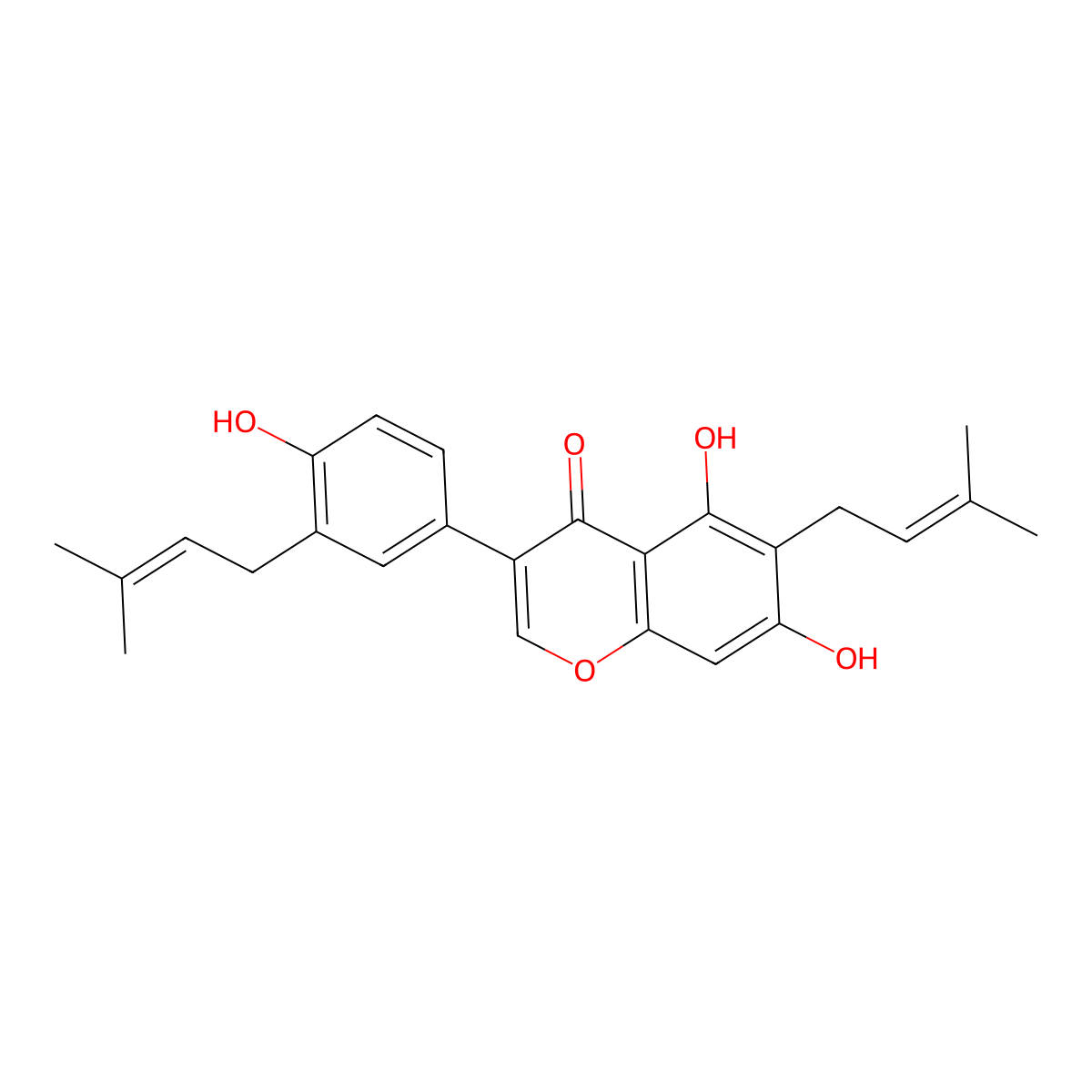 Lupalbigenin molecular structure, CAS 76754-24-0