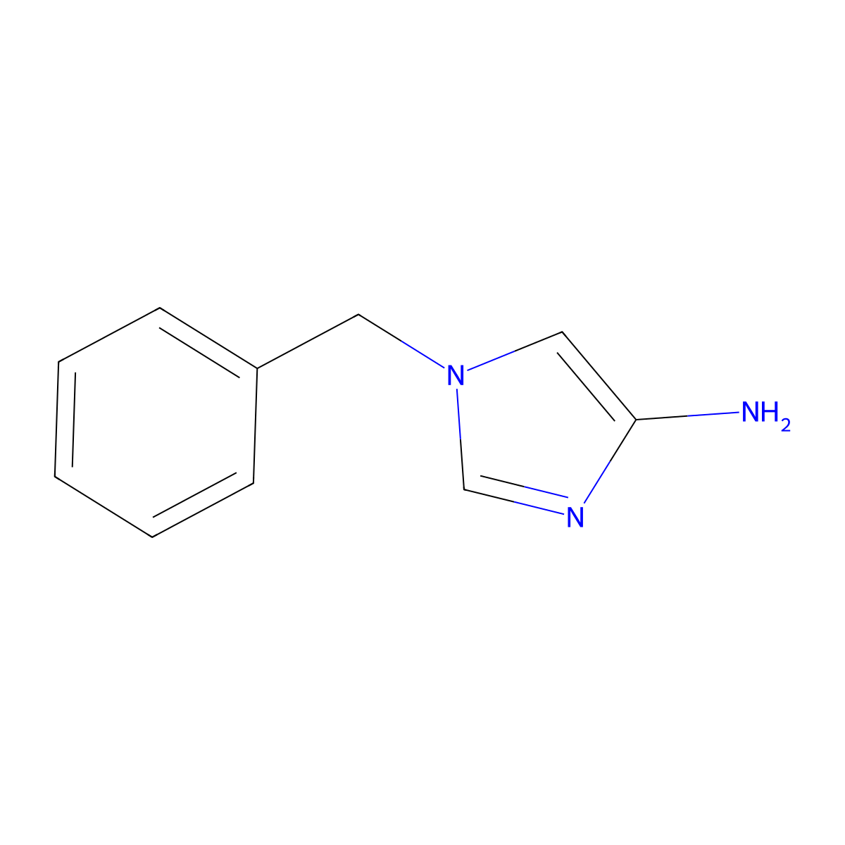 1-Benzyl-1H-imidazol-4-amine molecular structure, CAS 767571-29-9