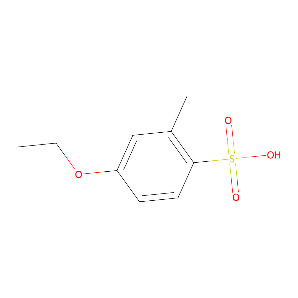 Benzenesulfonic acid, 4-ethoxy-2-methyl-(9CI) molecular structure, CAS 767576-22-7