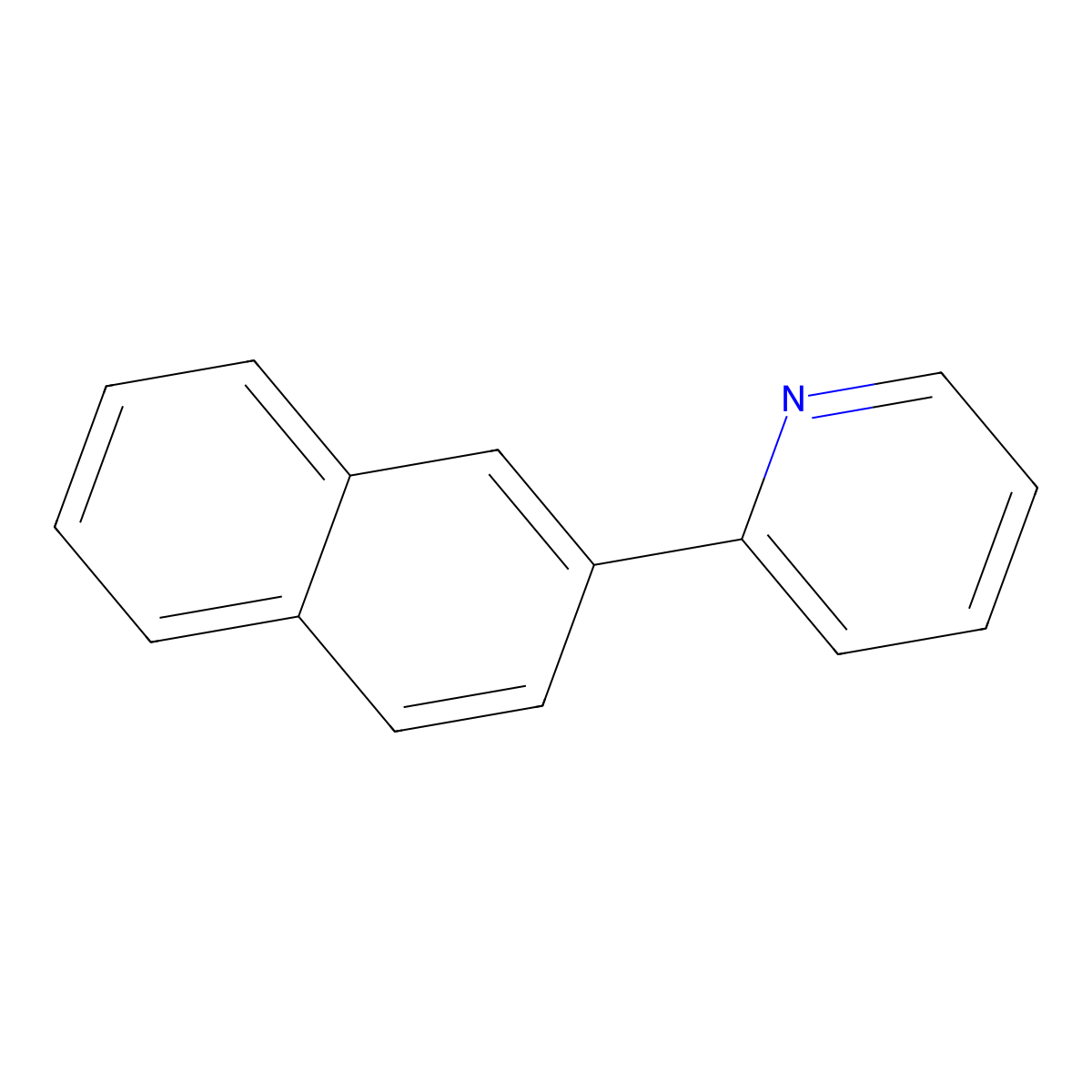 2-(Naphthalen-2-YL)pyridine molecular structure, CAS 76759-26-7