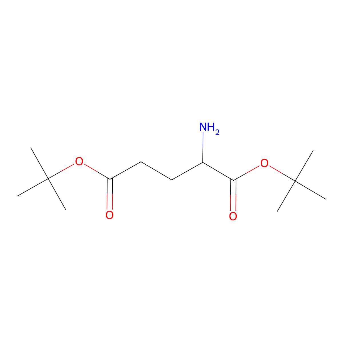 Di-tert-butyl glutamate molecular structure, CAS 767593-49-7