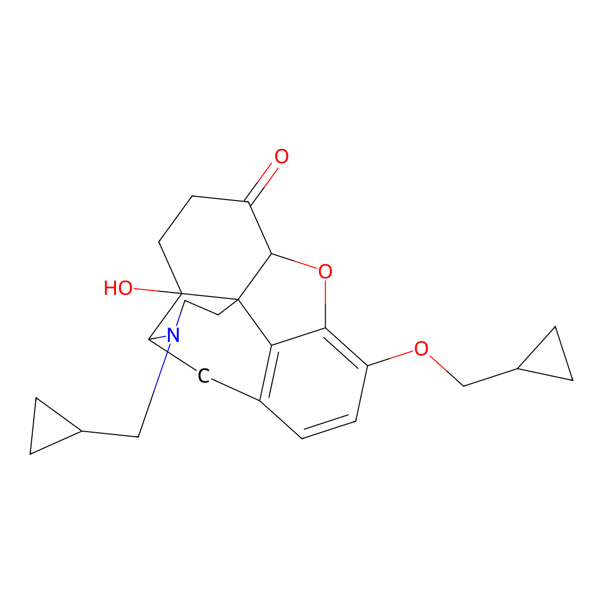 3-O-Cyclopropylmethylnaltrexone molecular structure, CAS 767615-69-0