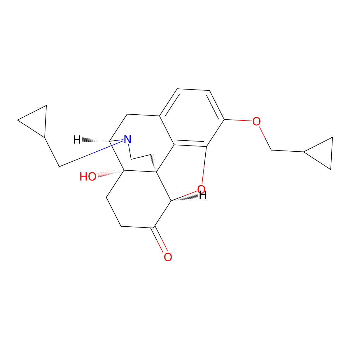 3-O-Cyclopropylmethylnaltrexone molecular structure, CAS 767615-69-0