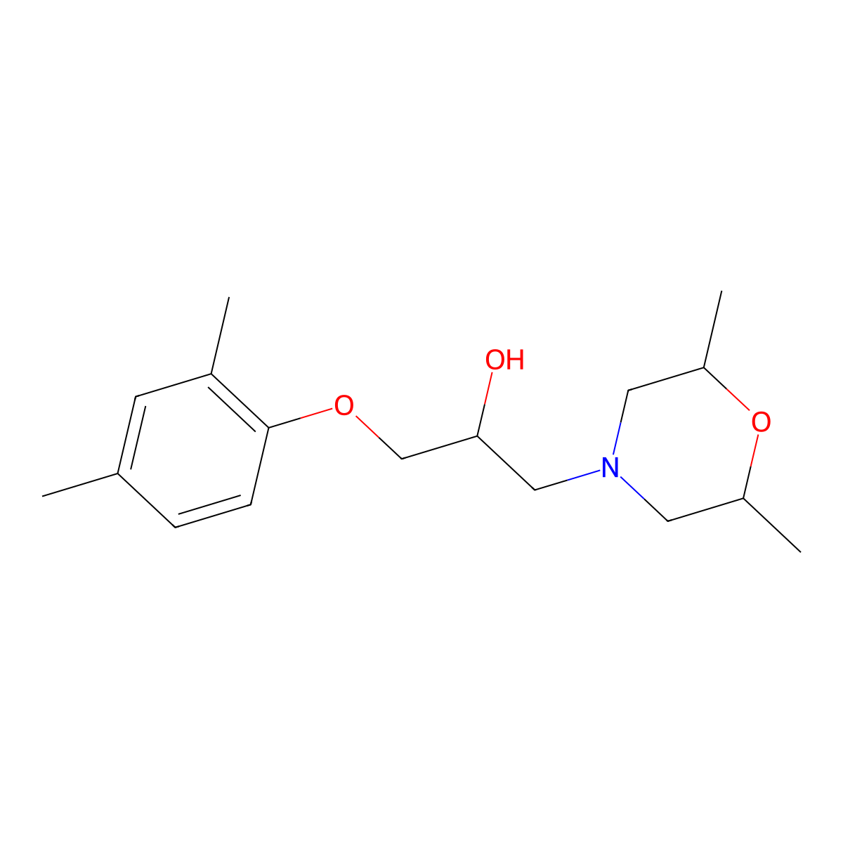 1-(2,6-Dimethylmorpholin-4-yl)-3-(2,4-dimethylphenoxy)propan-2-ol molecular structure, CAS 767624-11-3