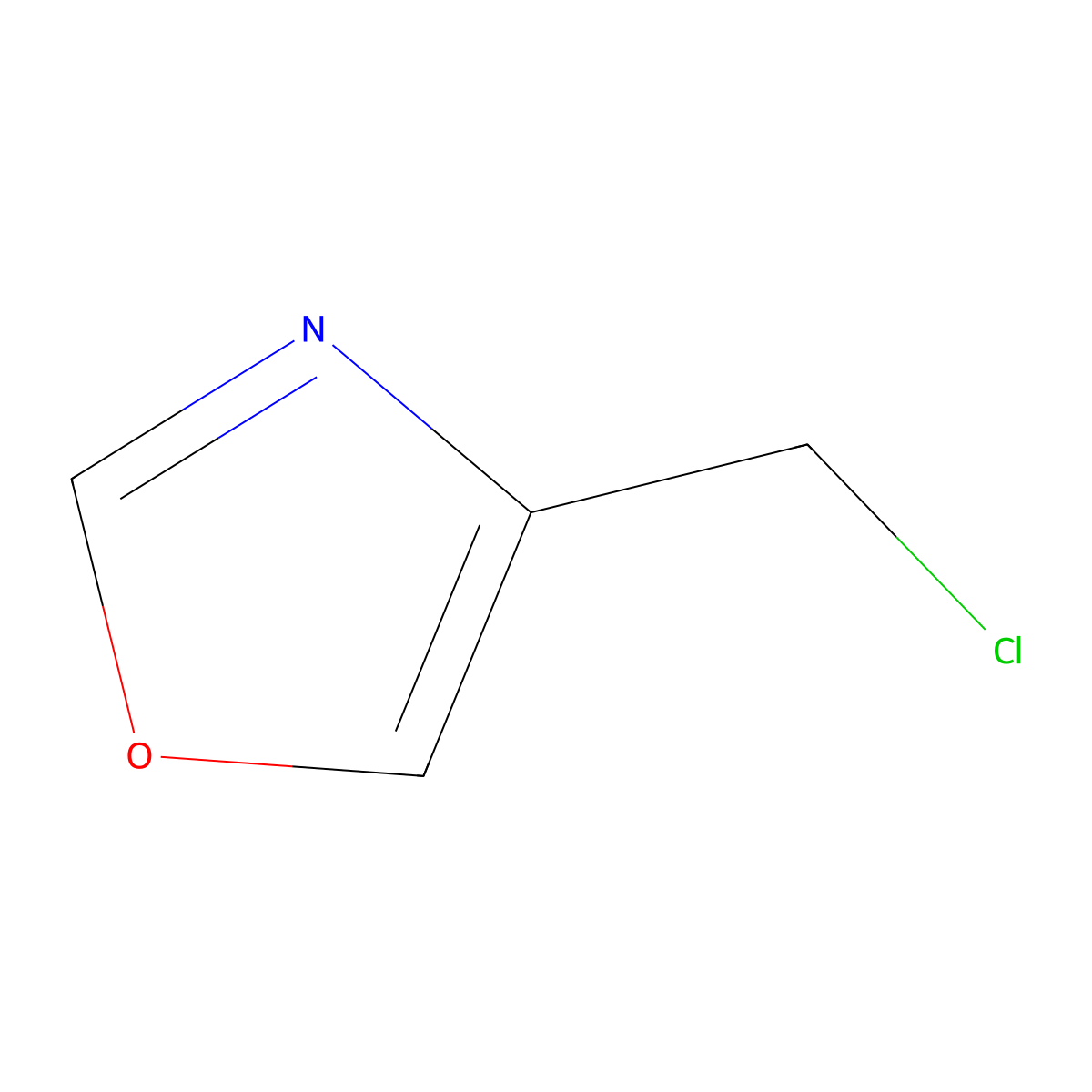 4-(Chloromethyl)-1,3-oxazole molecular structure, CAS 767628-89-7
