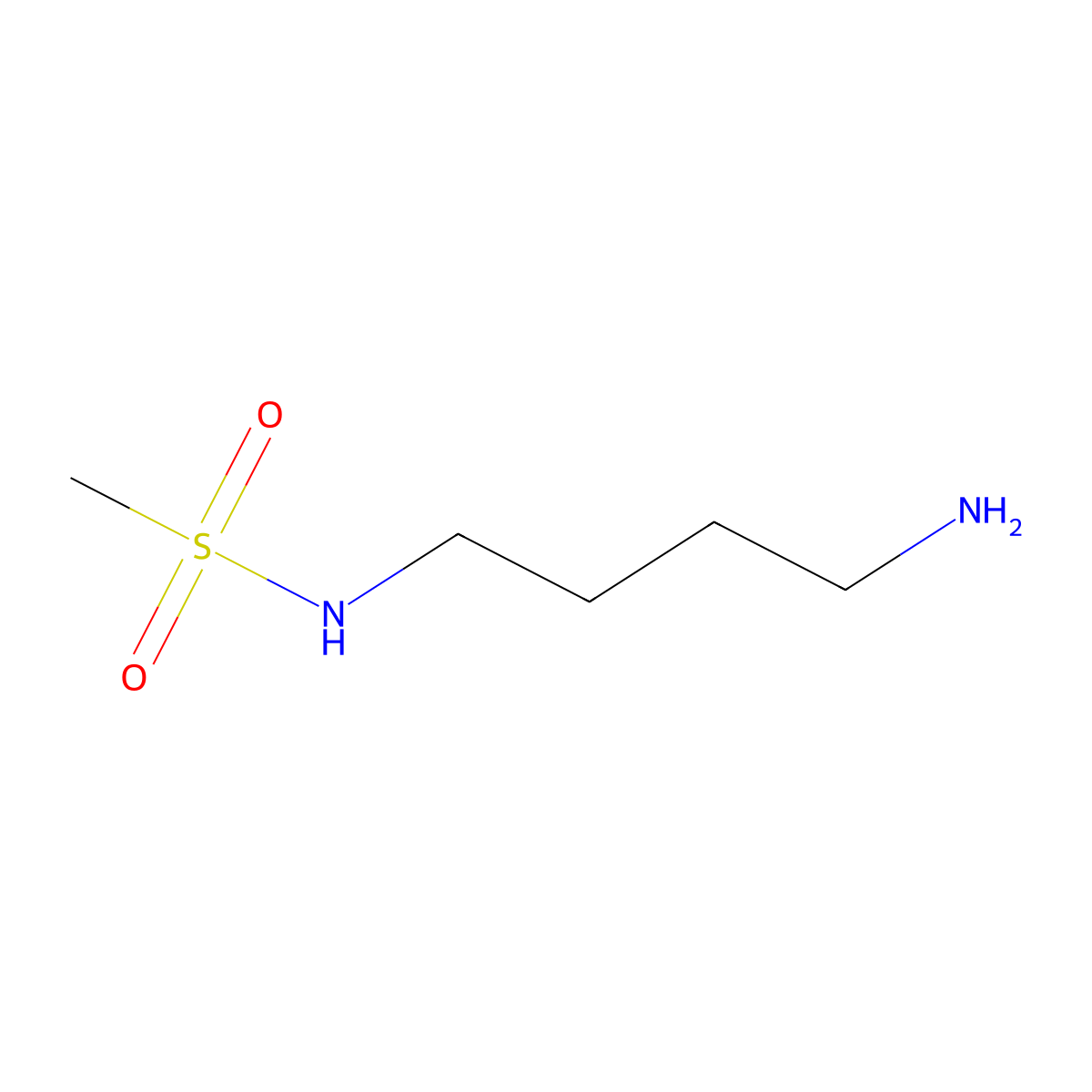N-(4-aminobutyl)methanesulfonamide molecular structure, CAS 767629-82-3