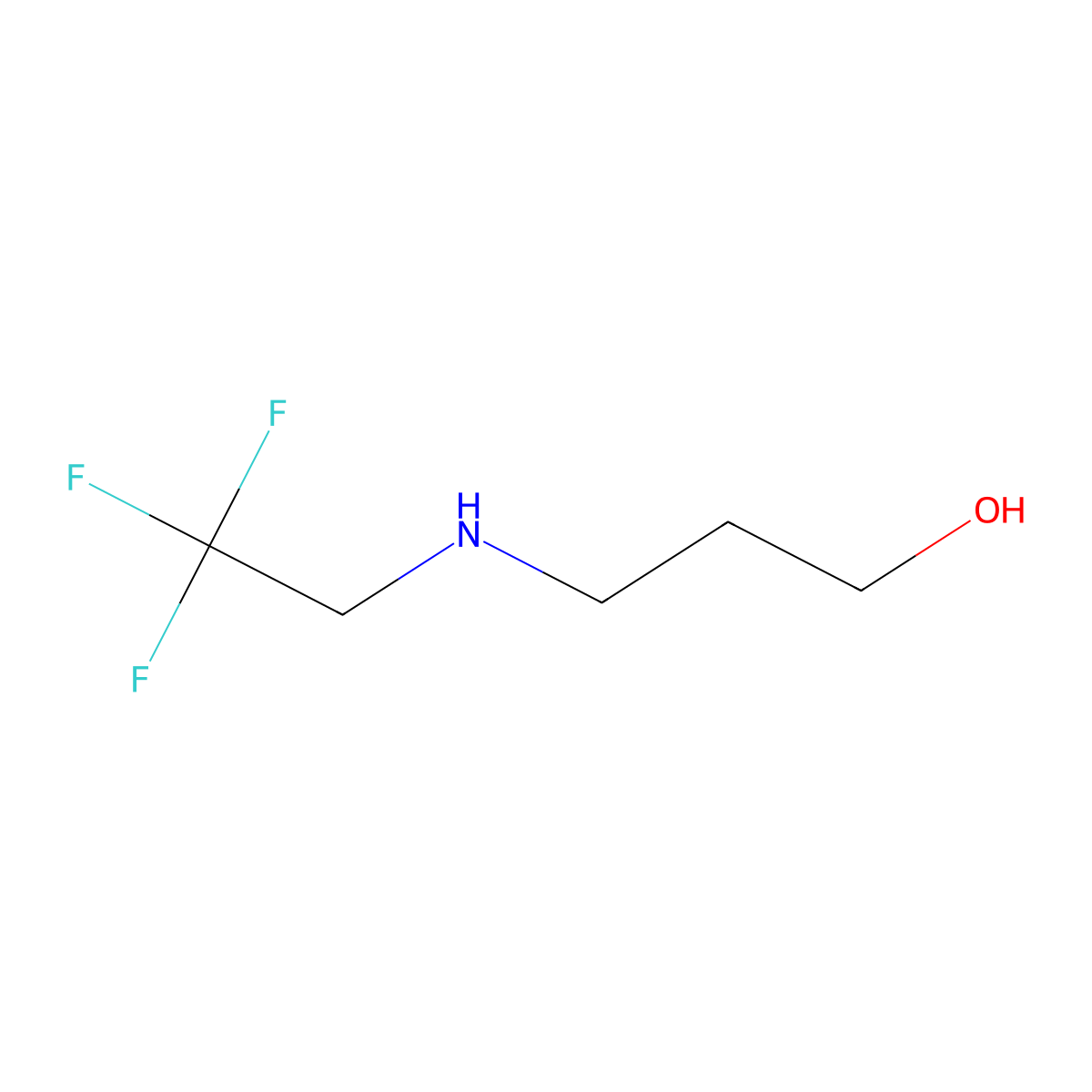 3-((2,2,2-Trifluoroethyl)amino)propan-1-ol molecular structure, CAS 767629-92-5