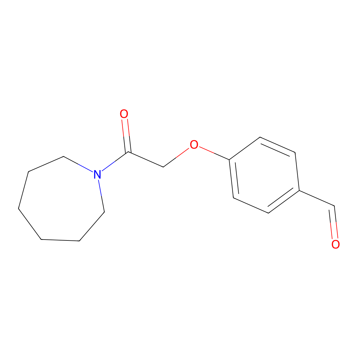 4-(2-(Azepan-1-yl)-2-oxoethoxy)benzaldehyde molecular structure, CAS 767630-86-4