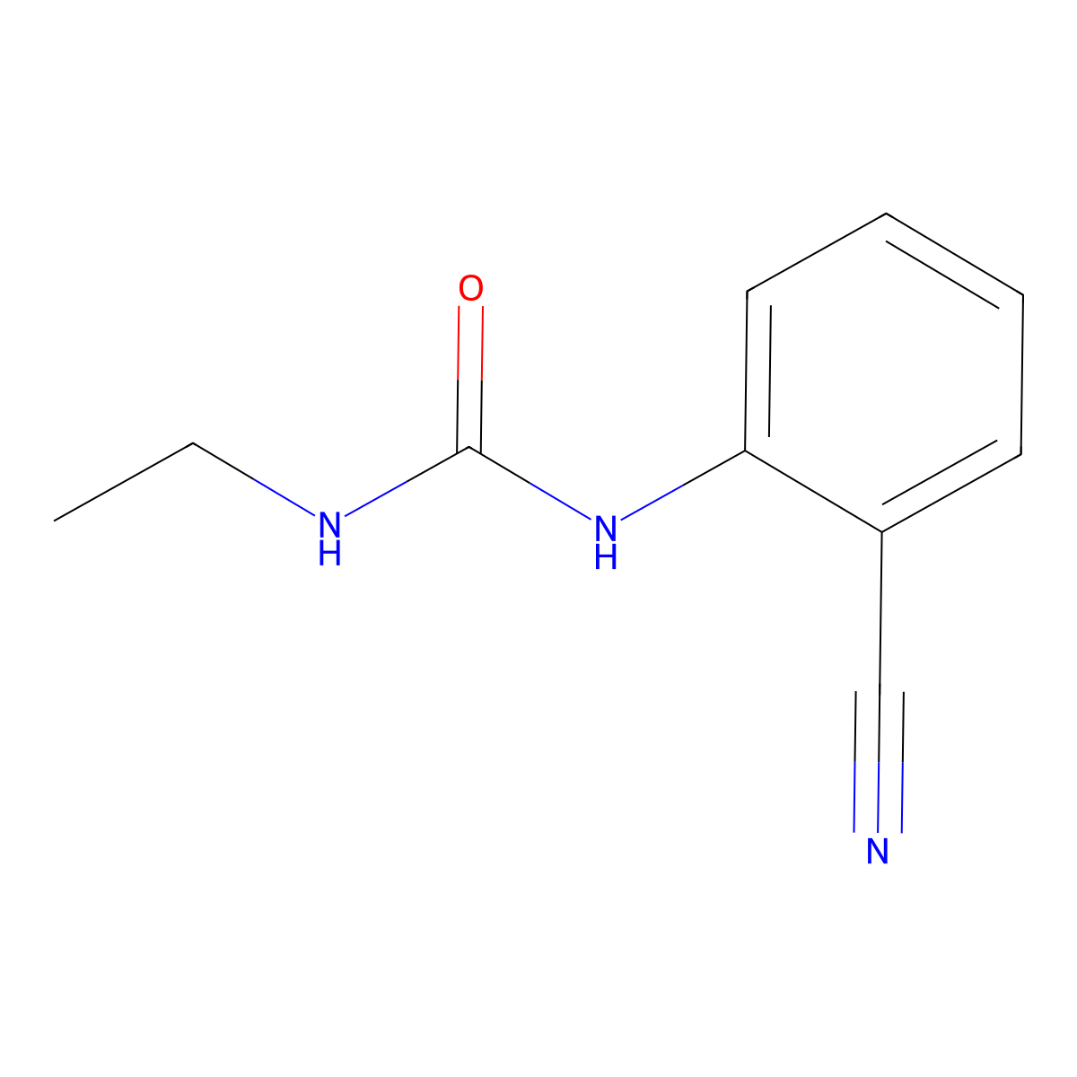 1-(2-Cyanophenyl)-3-ethylurea molecular structure, CAS 767634-07-1