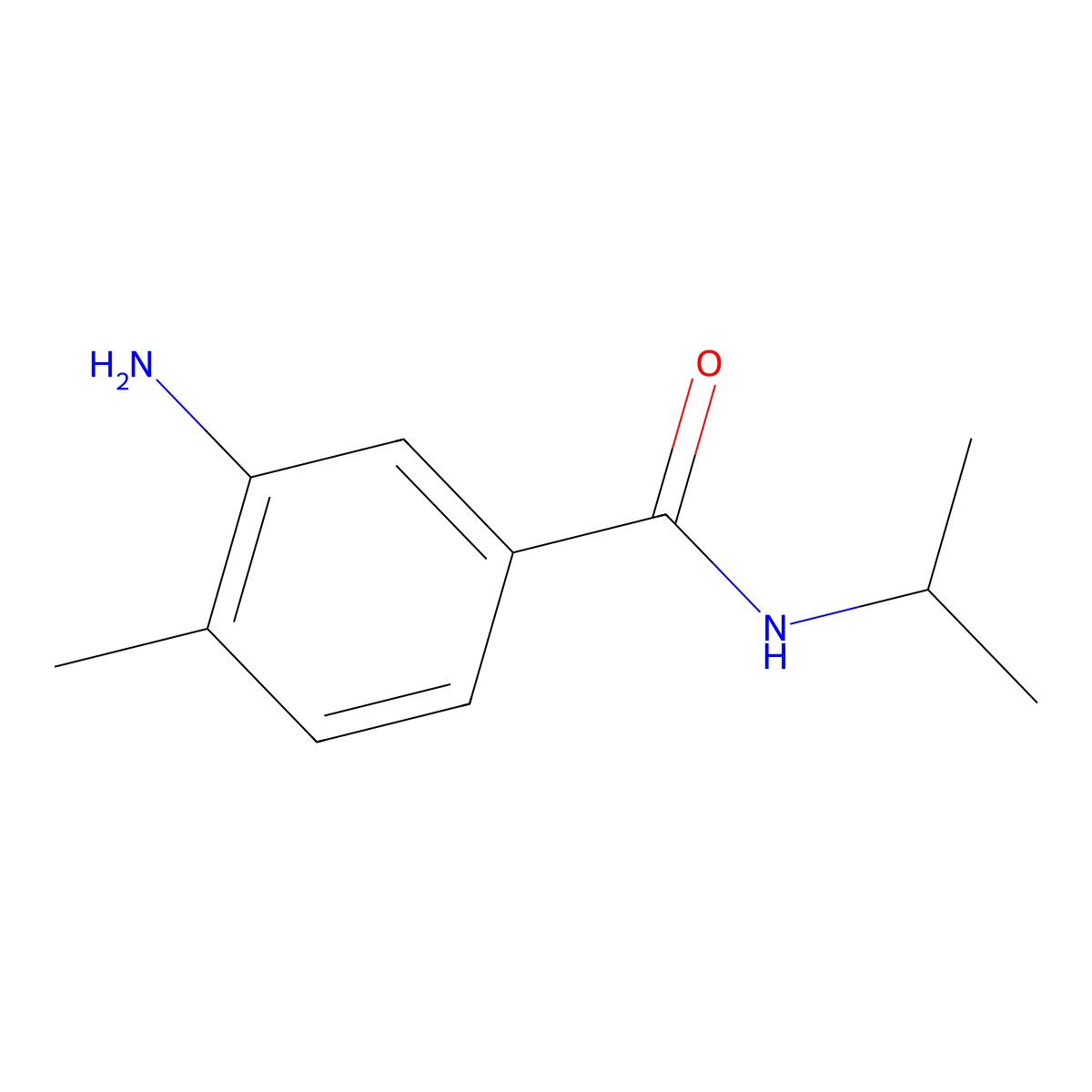 3-Amino-N-isopropyl-4-methylbenzamide molecular structure, CAS 76765-62-3