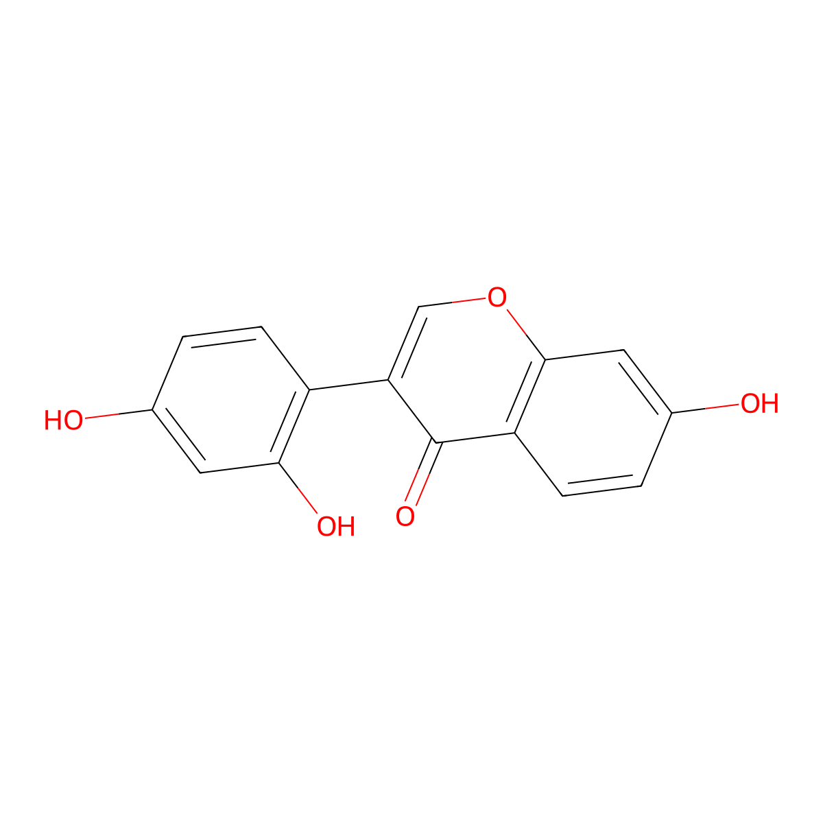2'-Hydroxydaidzein molecular structure, CAS 7678-85-5