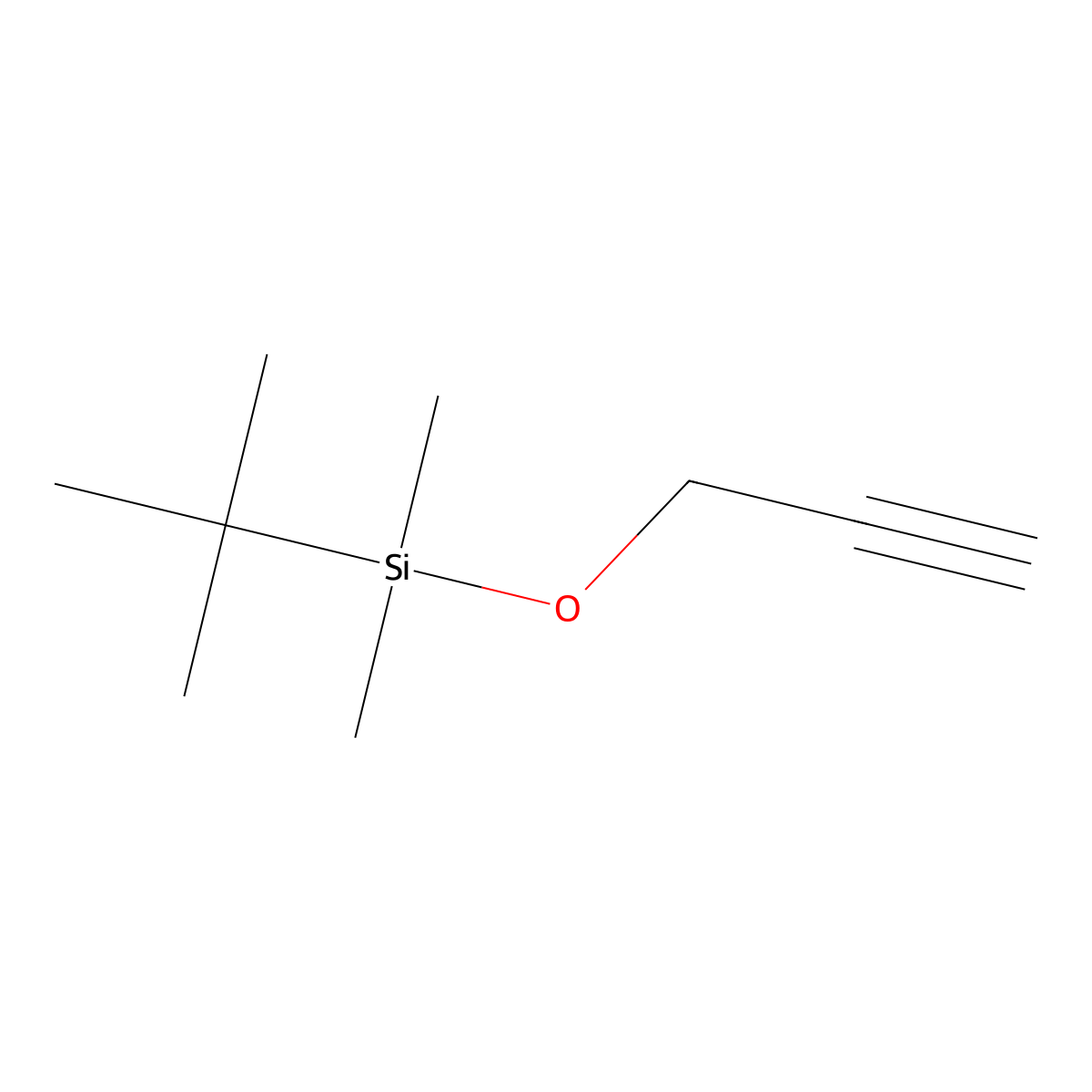 Propargyloxy-t-butyldimethylsilane molecular structure, CAS 76782-82-6