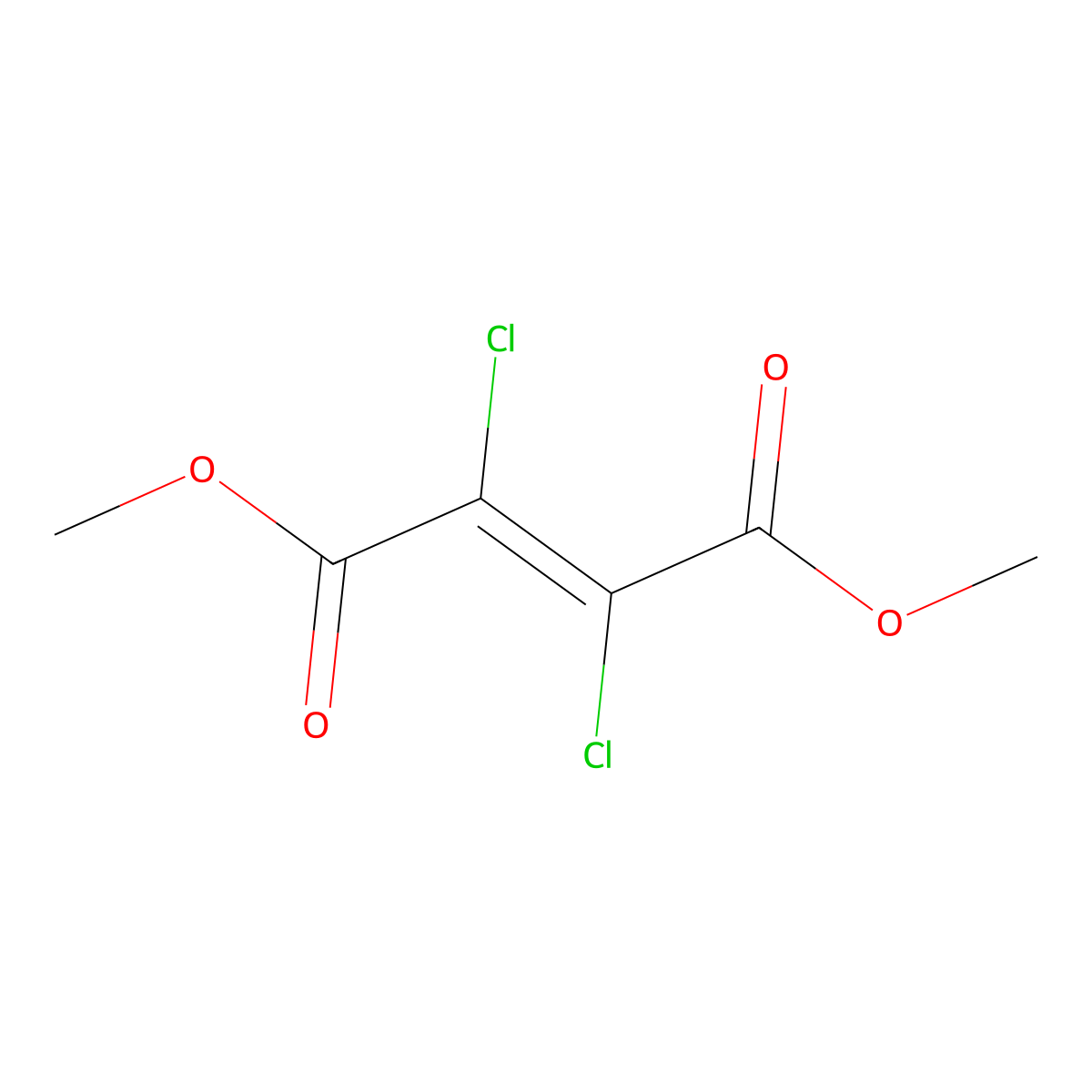 1,4-Dimethyl 2,3-dichloro-2-butenedioate molecular structure, CAS 76788-77-7