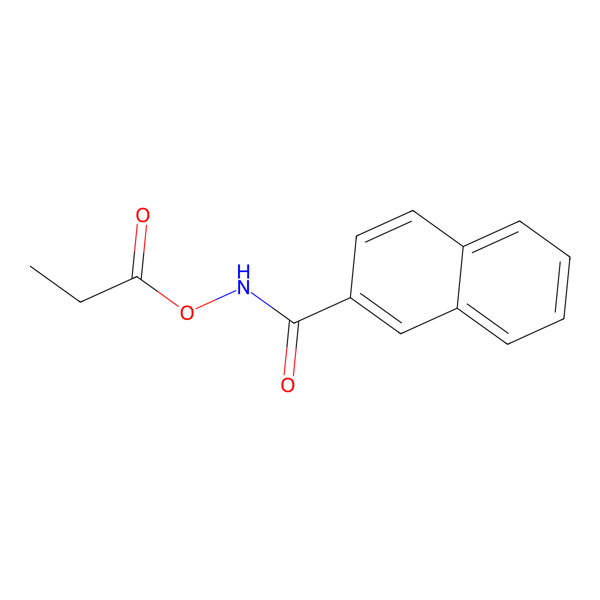 N-(2-Naphthoyl)-O-propionylhydroxylamine molecular structure, CAS 76790-18-6