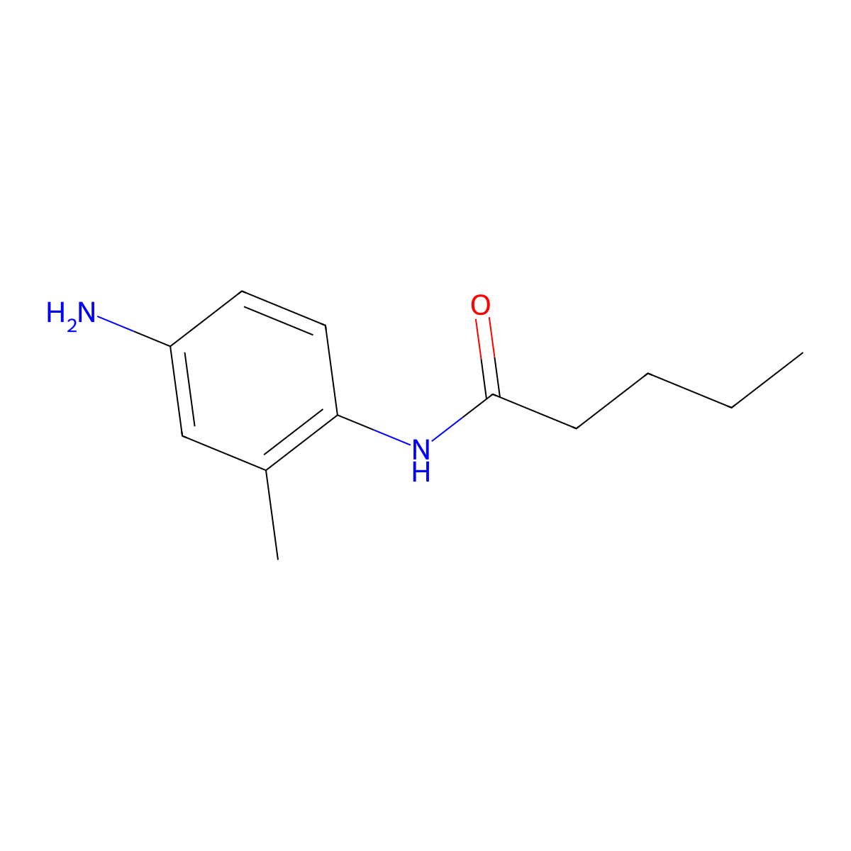 N-(4-amino-2-methylphenyl)pentanamide molecular structure, CAS 767991-64-0