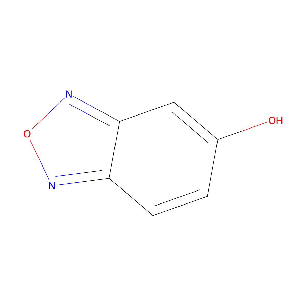 5-Hydroxybenzofurazan molecular structure, CAS 768-09-2