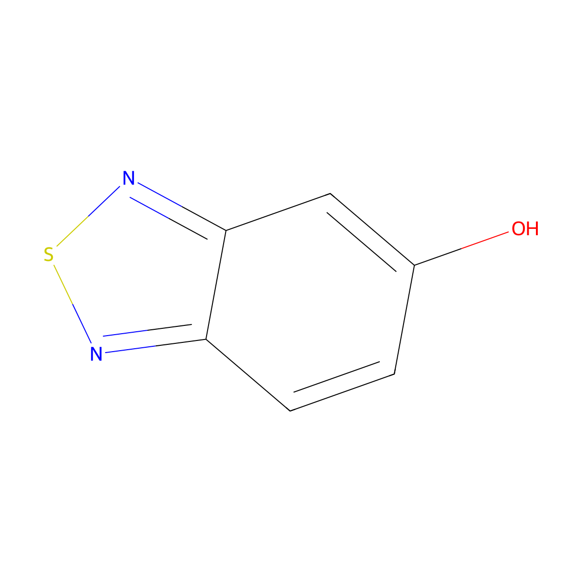 2,1,3-Benzothiadiazol-5-ol molecular structure, CAS 768-10-5