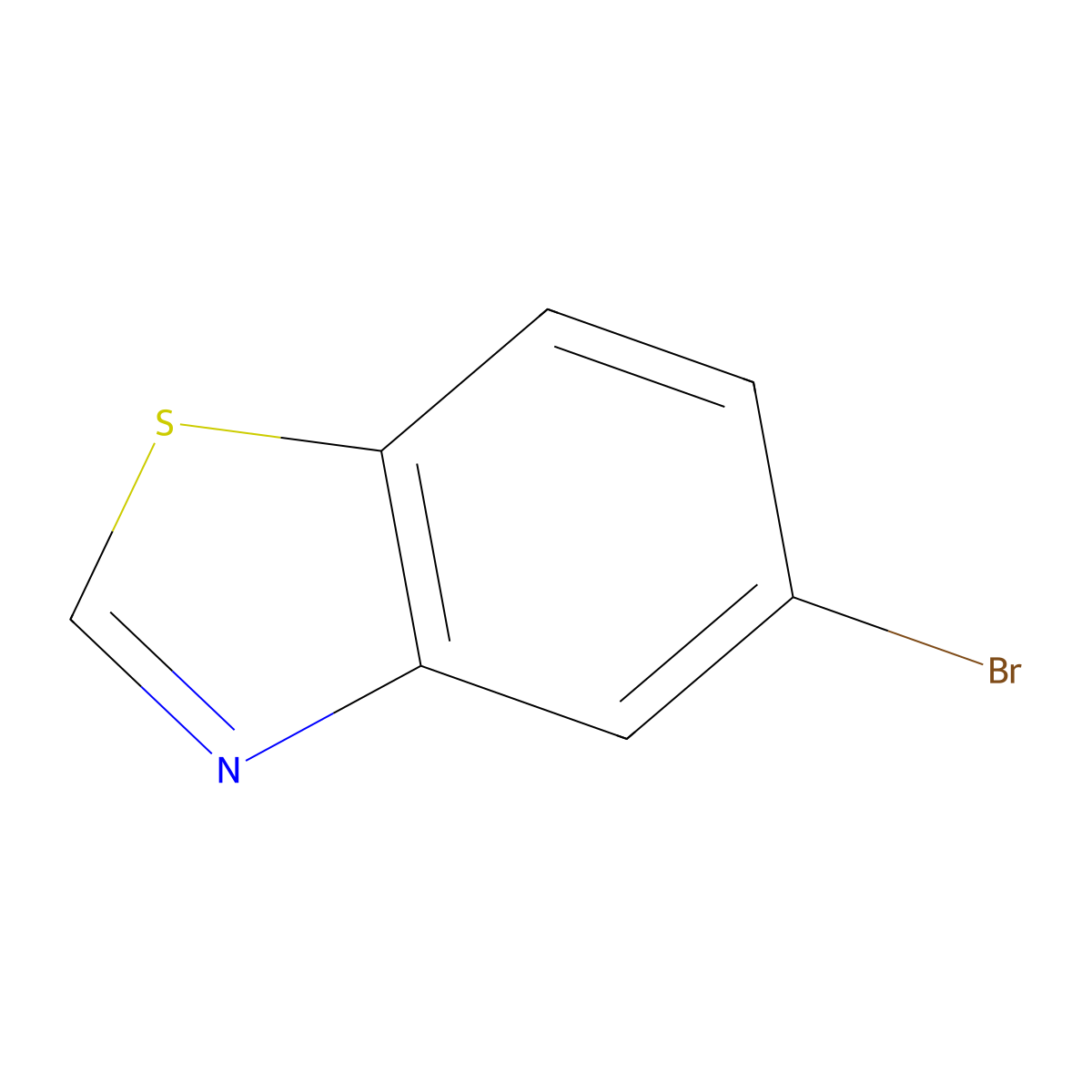 5-Bromobenzothiazole molecular structure, CAS 768-11-6