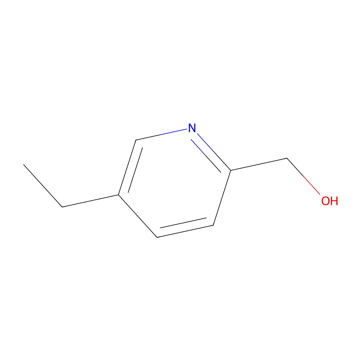 2-Pyridinemethanol, 5-ethyl- molecular structure, CAS 768-61-6
