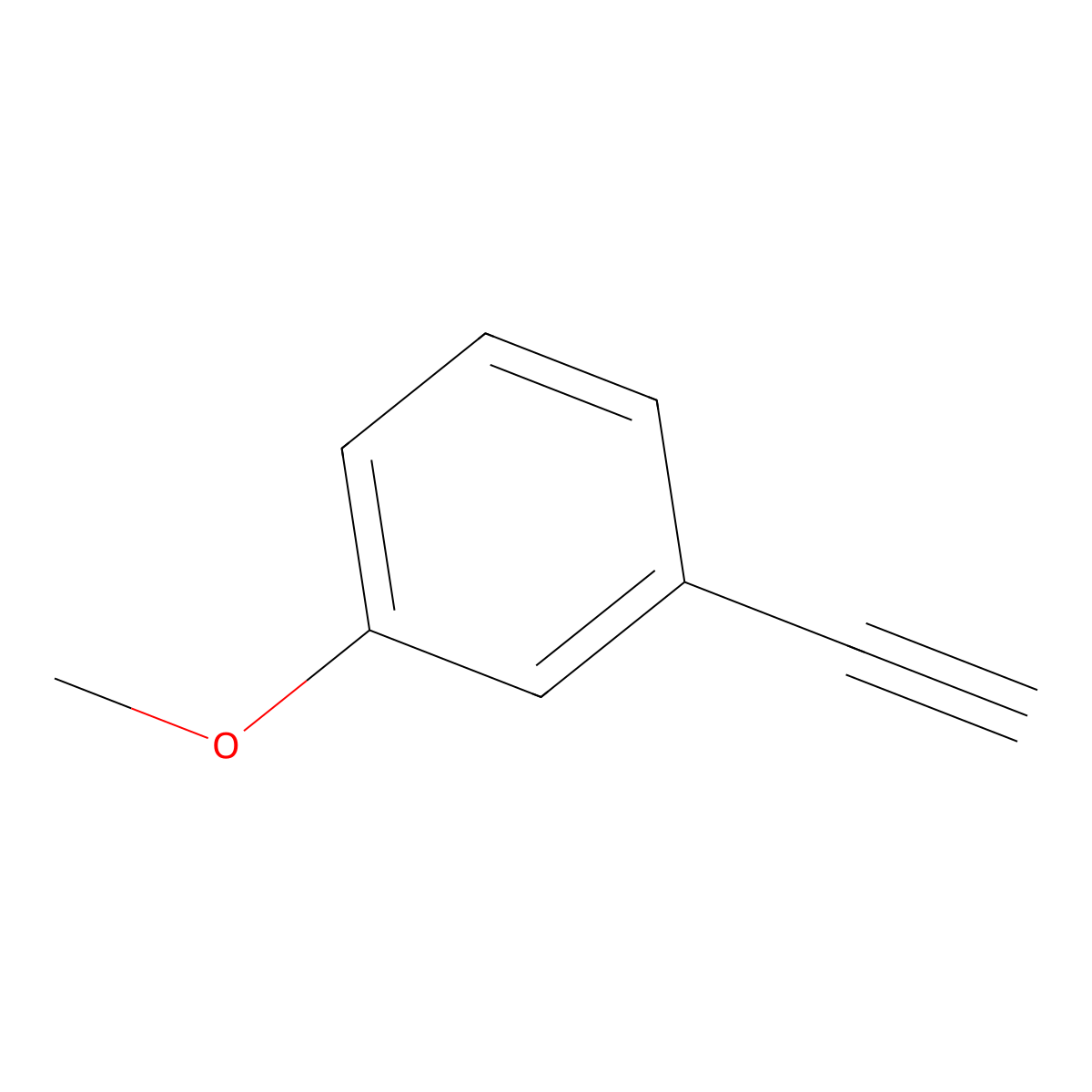 1-Ethynyl-3-methoxybenzene molecular structure, CAS 768-70-7