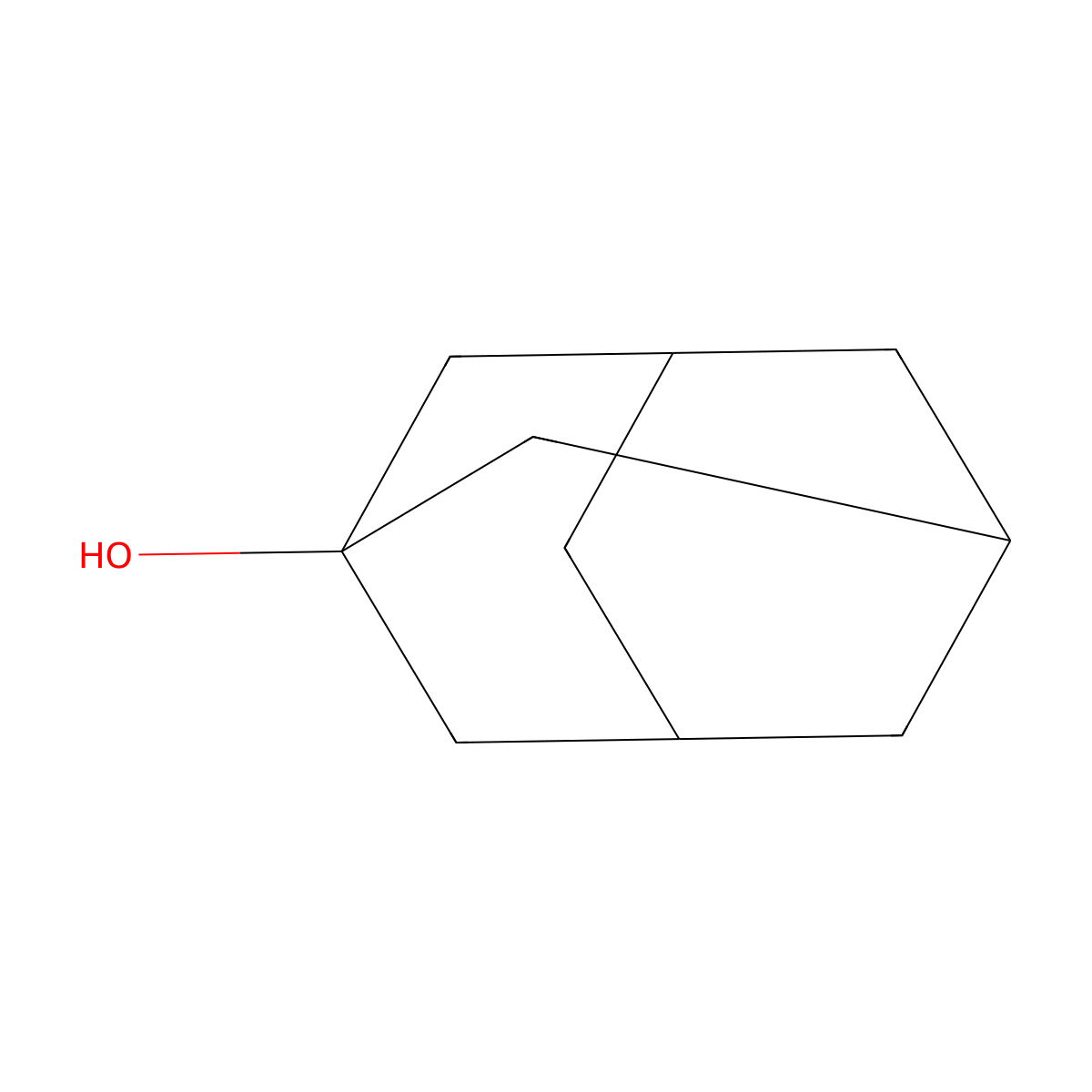 1-Adamantanol molecular structure, CAS 768-95-6