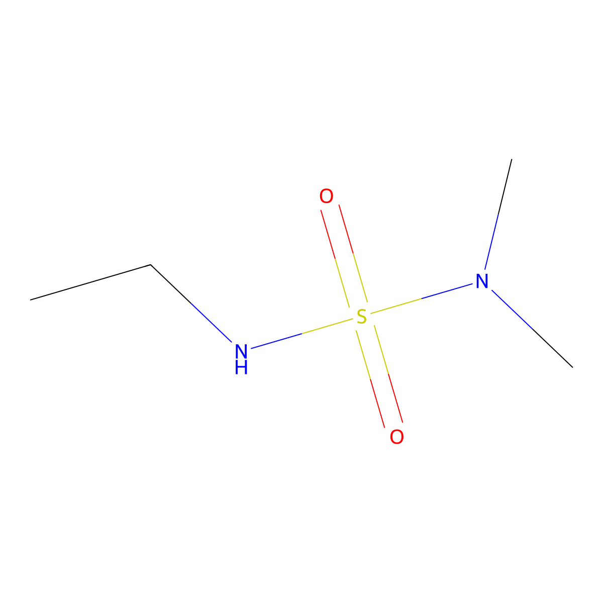 Dimethyl n-ethylsulfamide molecular structure, CAS 76805-85-1