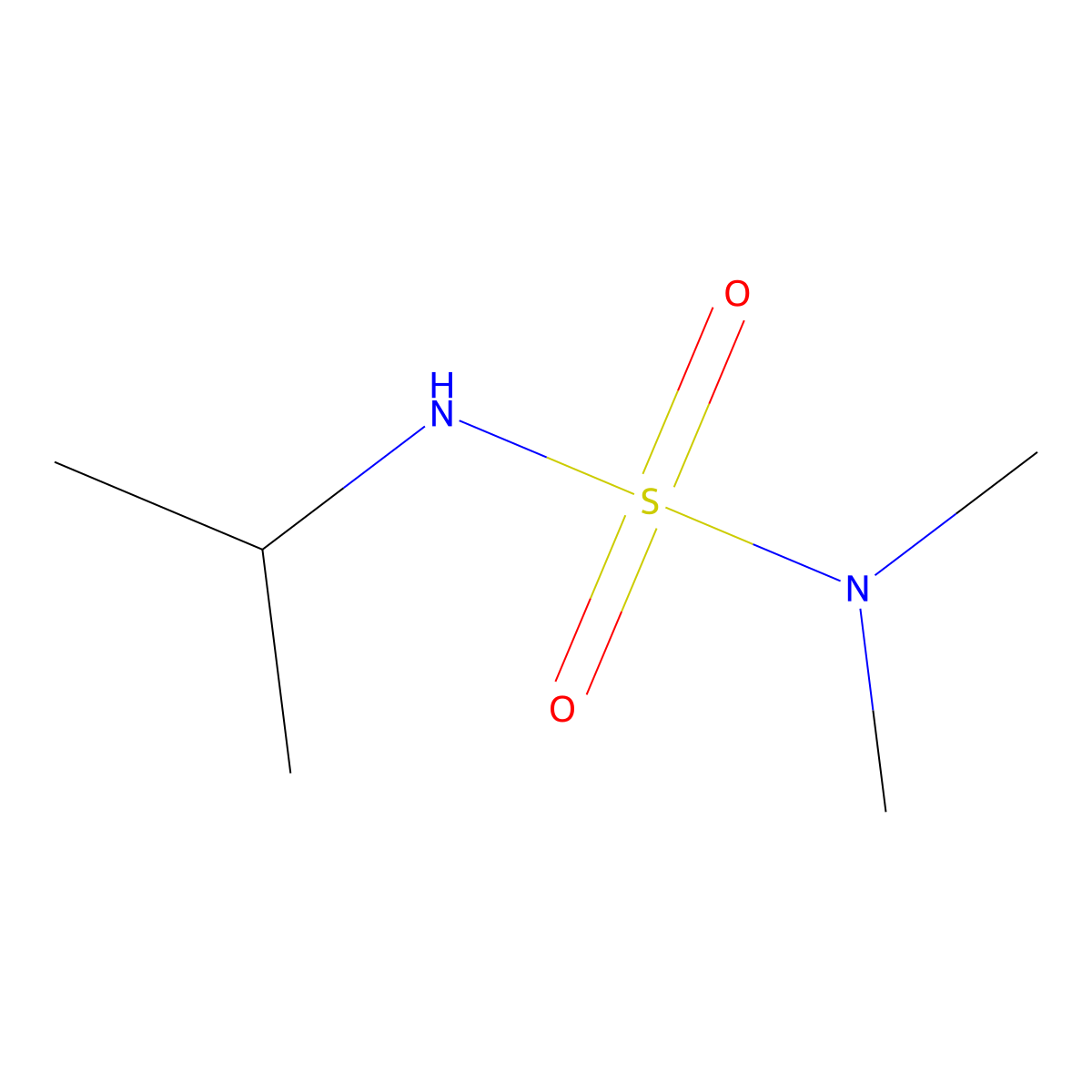 Dimethyl n-isopropylsulfamide molecular structure, CAS 76805-87-3