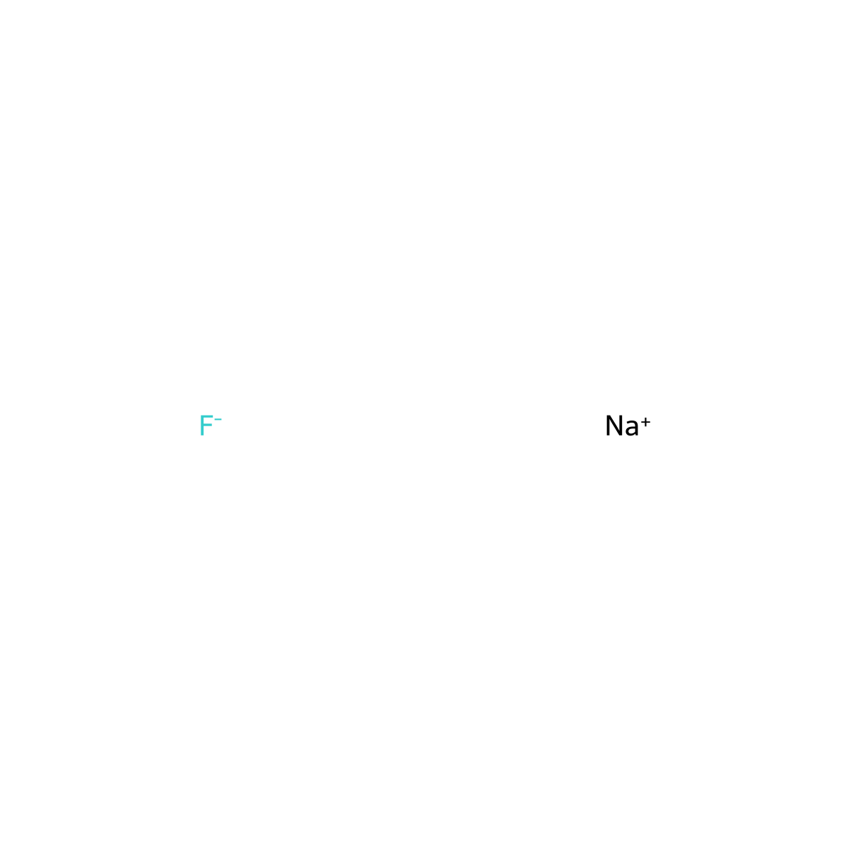 Sodium Fluoride molecular structure, CAS 7681-49-4