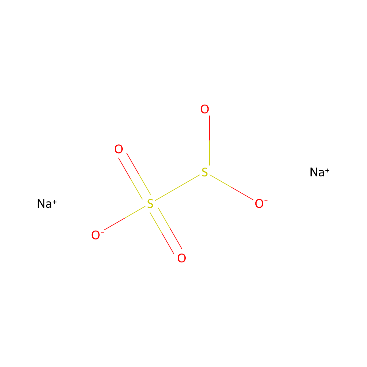 Sodium Pyrosulfite molecular structure, CAS 7681-57-4