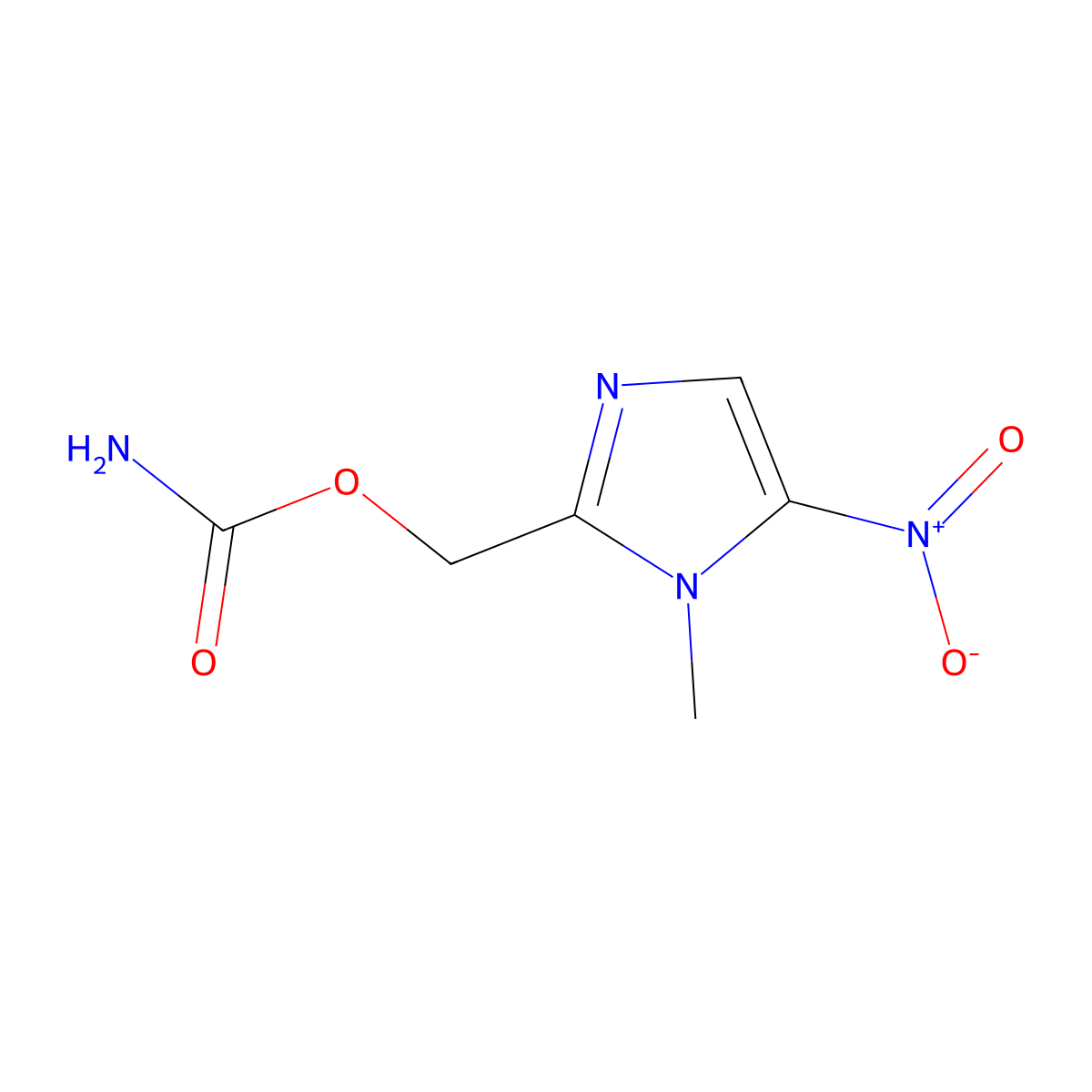Ronidazole molecular structure, CAS 7681-76-7