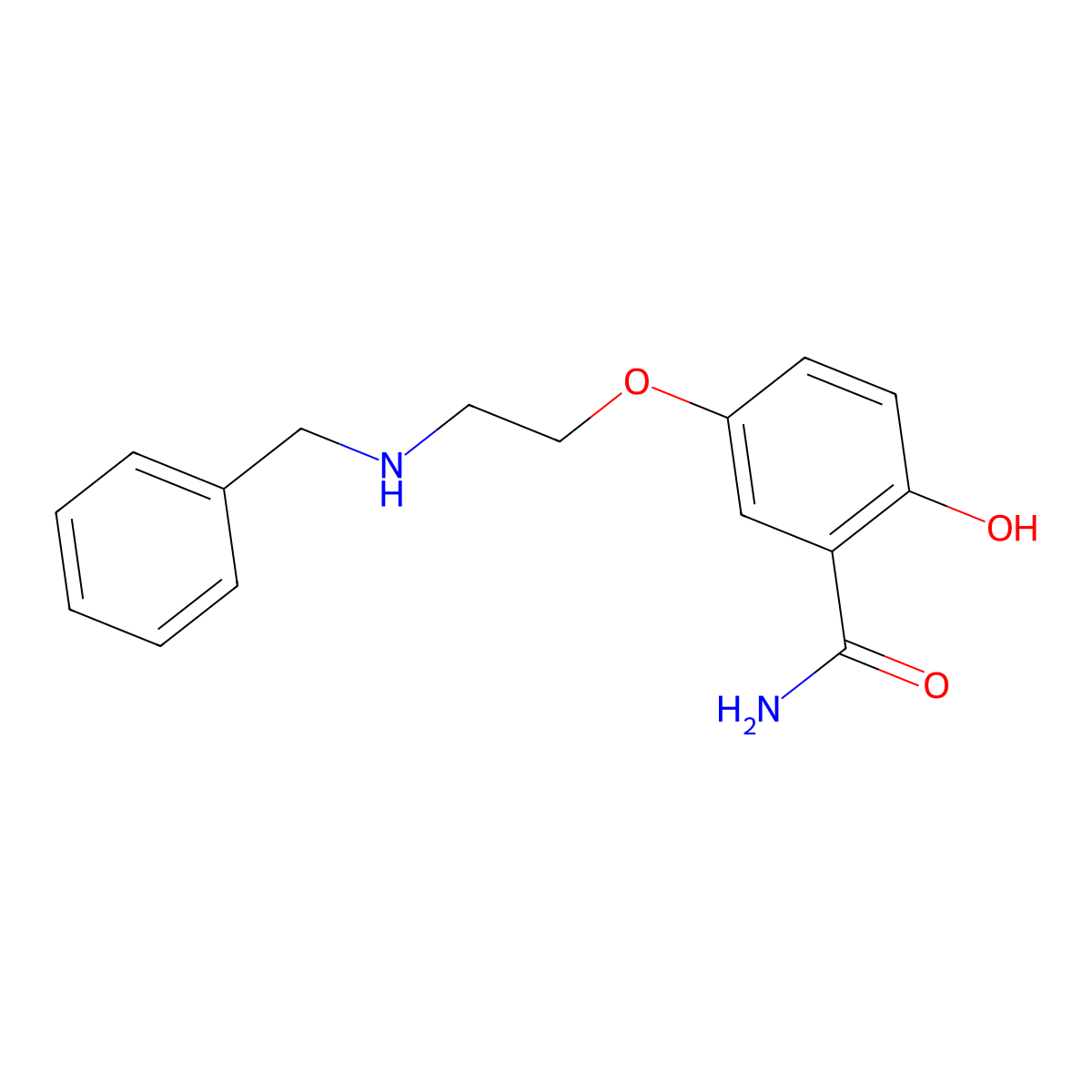 5-[2-(Benzylamino)-ethoxy]-salicylamide molecular structure, CAS 76813-69-9