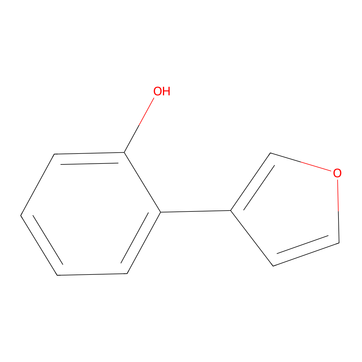 2-(3-Furanyl)phenol molecular structure, CAS 76815-77-5