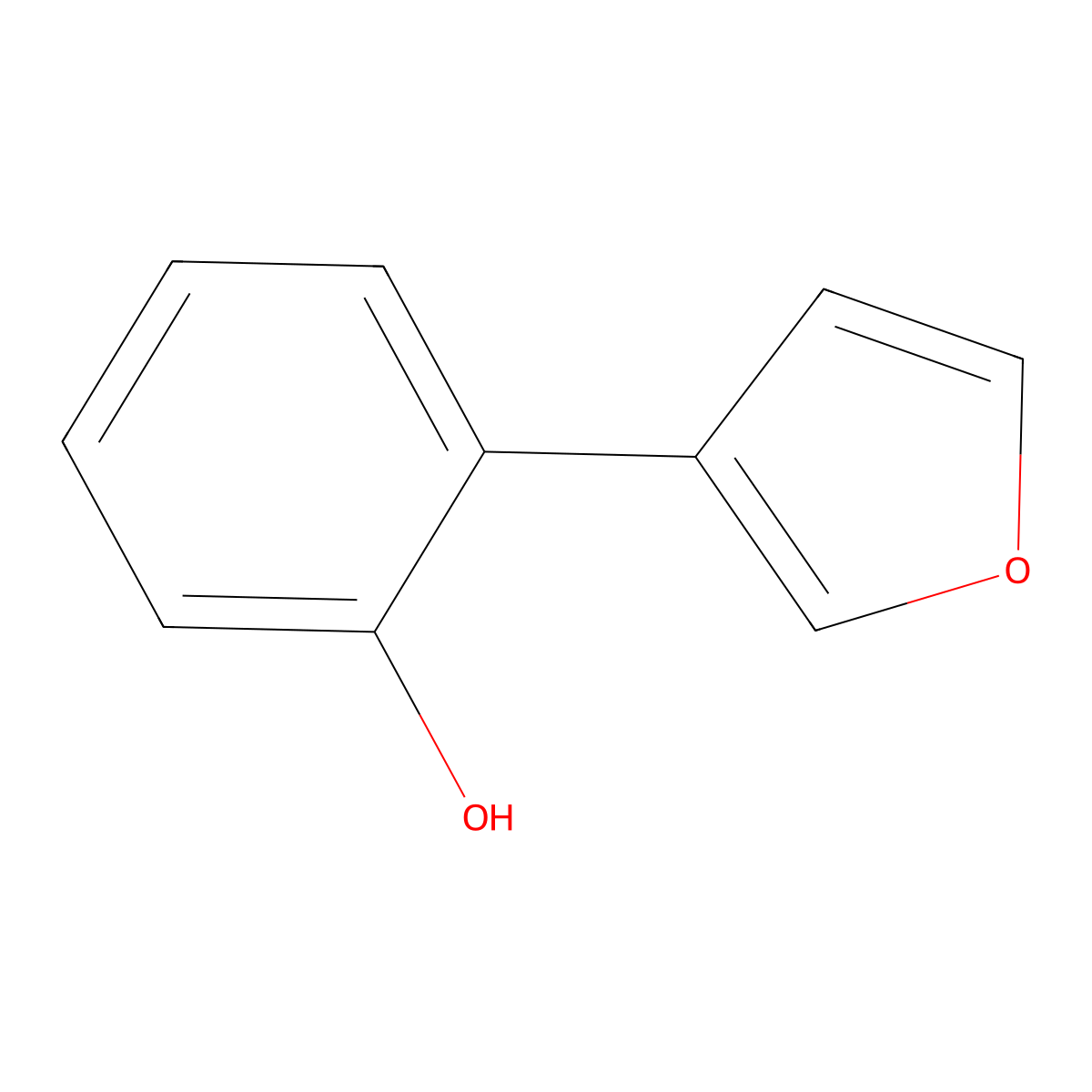 2-(3-Furanyl)phenol molecular structure, CAS 76815-77-5
