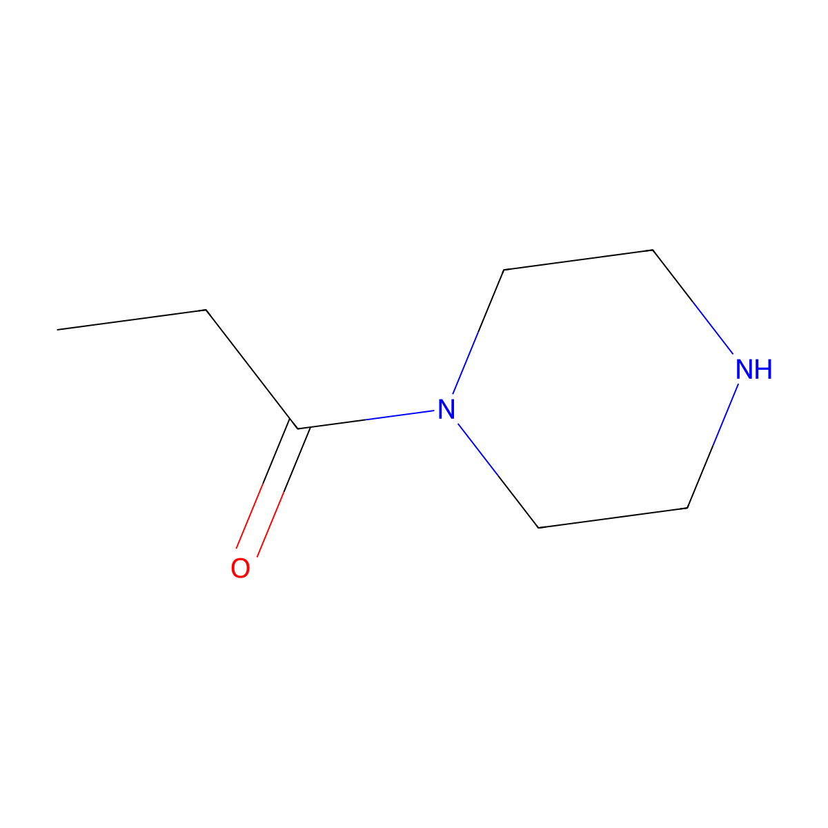 1-(Piperazin-1-yl)propan-1-one molecular structure, CAS 76816-54-1