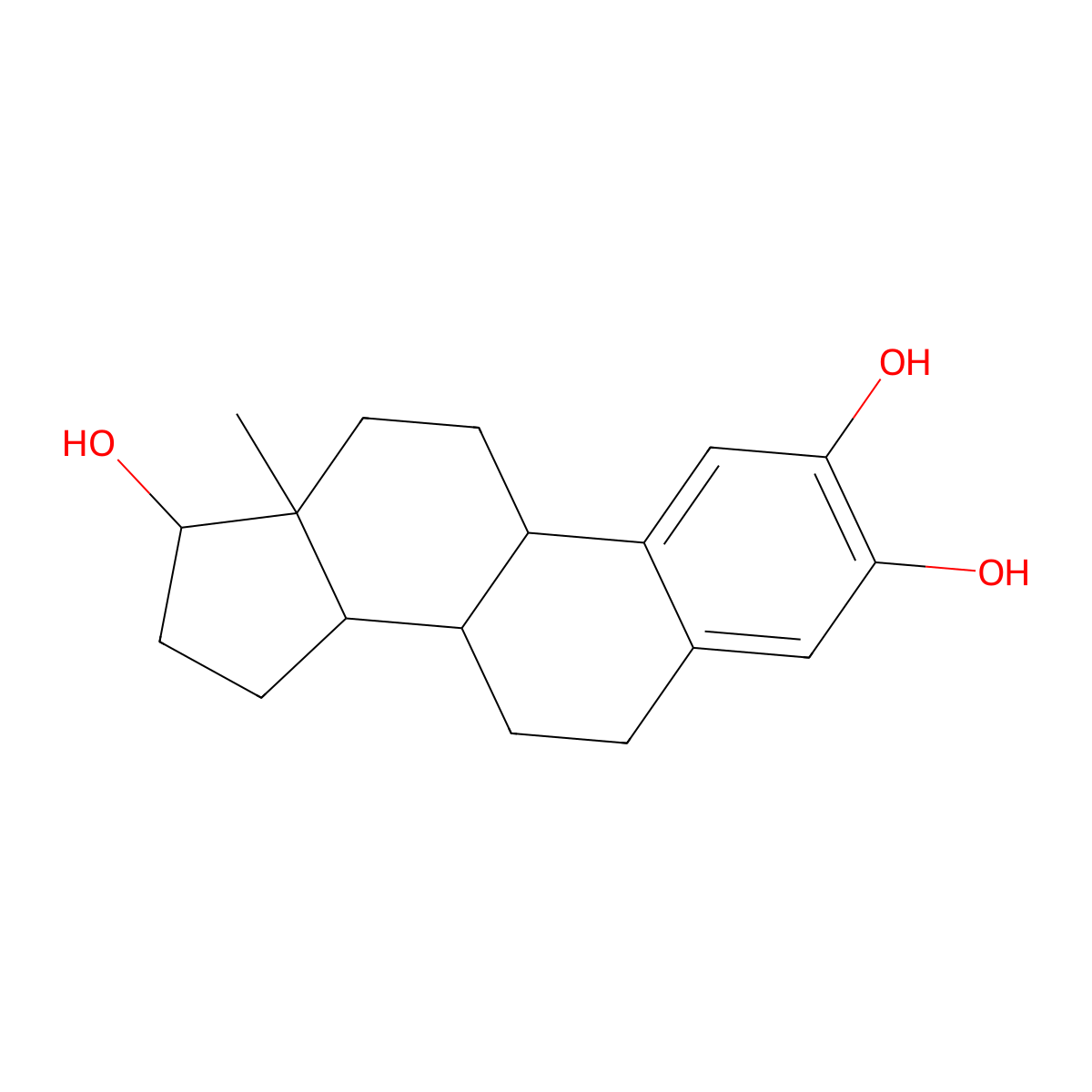 Estra-1(10),2,4-triene-2,3,17-triol molecular structure, CAS 7683-31-0