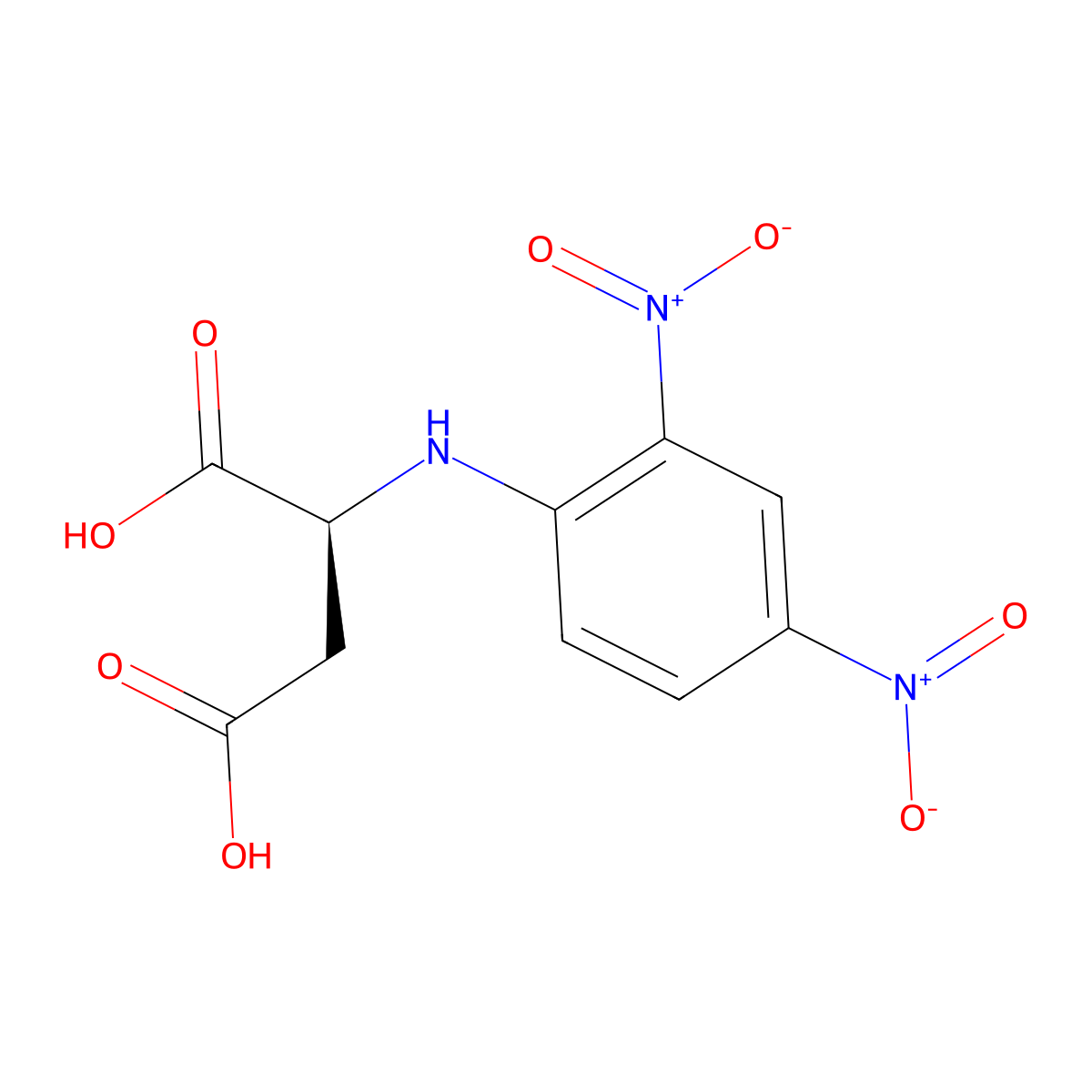 N-(2,4-Dinitrophenyl)-L-aspartic acid molecular structure, CAS 7683-81-0