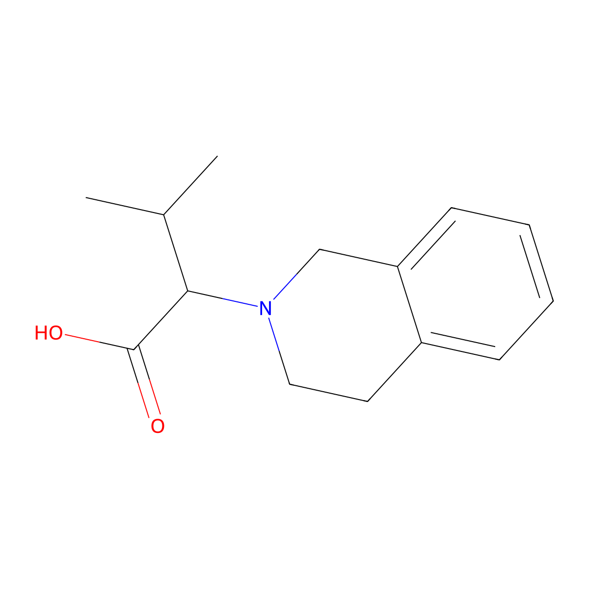 2-(3,4-Dihydroisoquinolin-2(1H)-yl)-3-methylbutanoicacid molecular structure, CAS 768309-96-2