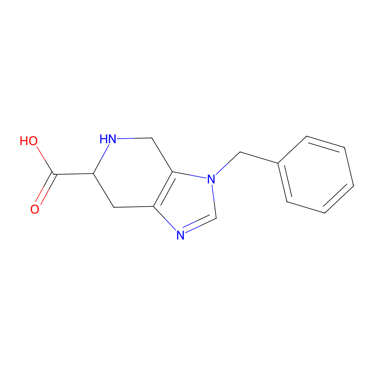 (S)-3-Benzyl-4,5,6,7-tetrahydro-3H-imidazo[4,5-c]pyridine-6-carboxylic acid molecular structure, CAS 768322-42-5