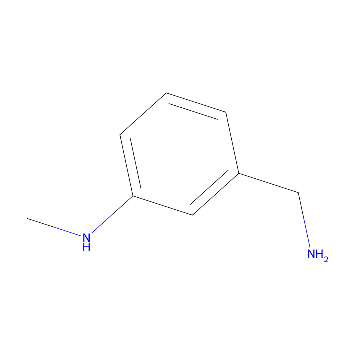 N-[3-(Aminomethyl)phenyl]-N-methylamine molecular structure, CAS 768343-60-8