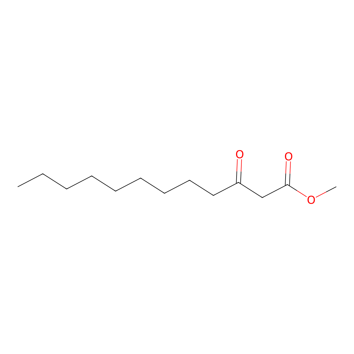 Methyl 3-oxododecanoate molecular structure, CAS 76835-64-8