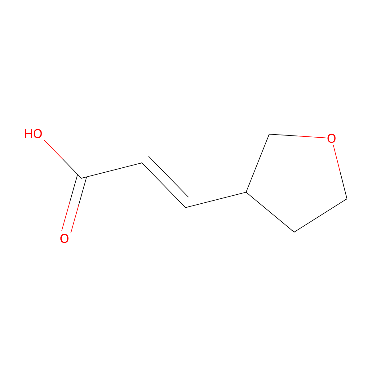 3-(Oxolan-3-yl)prop-2-enoic acid molecular structure, CAS 768370-88-3