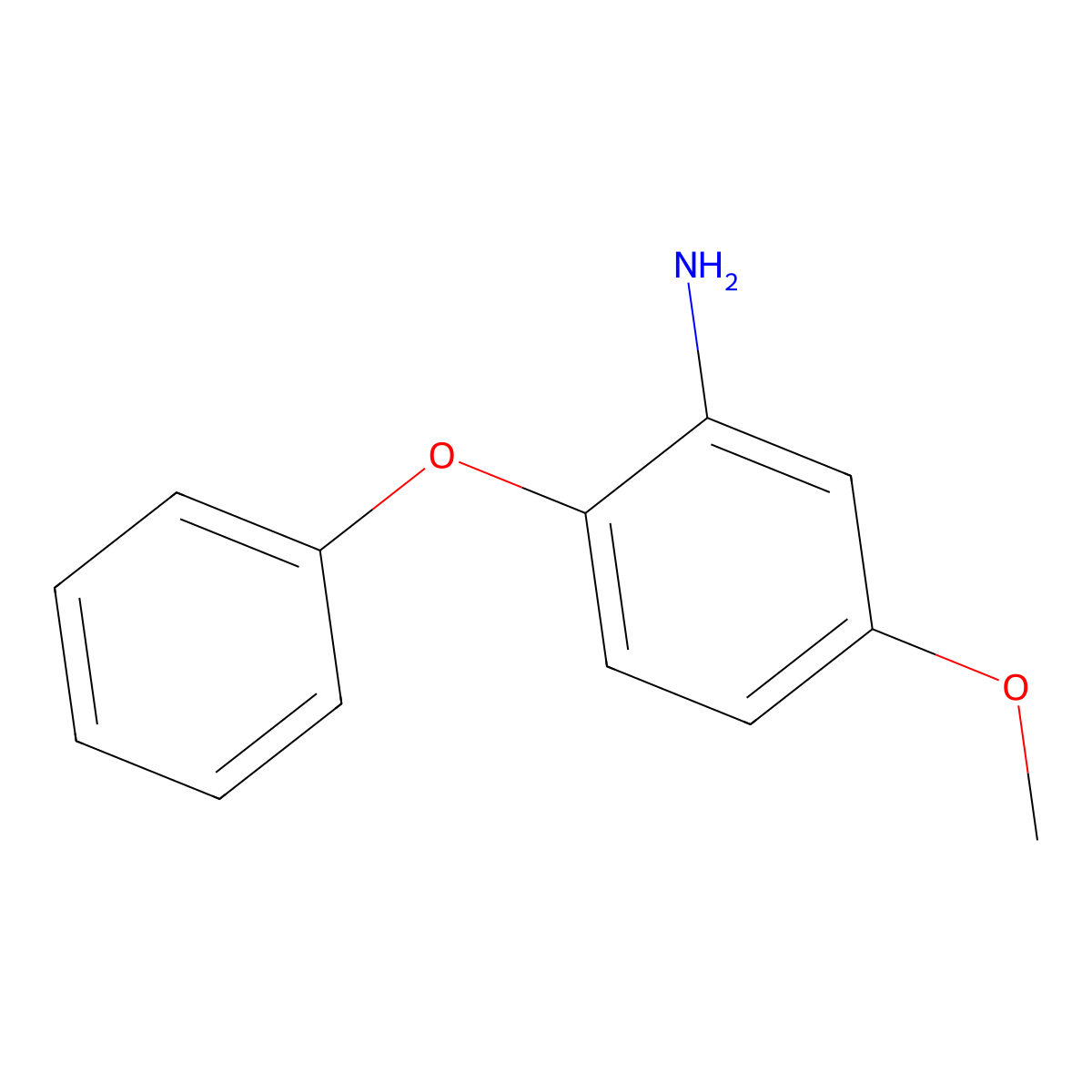 5-Methoxy-2-phenoxyaniline molecular structure, CAS 76838-72-7