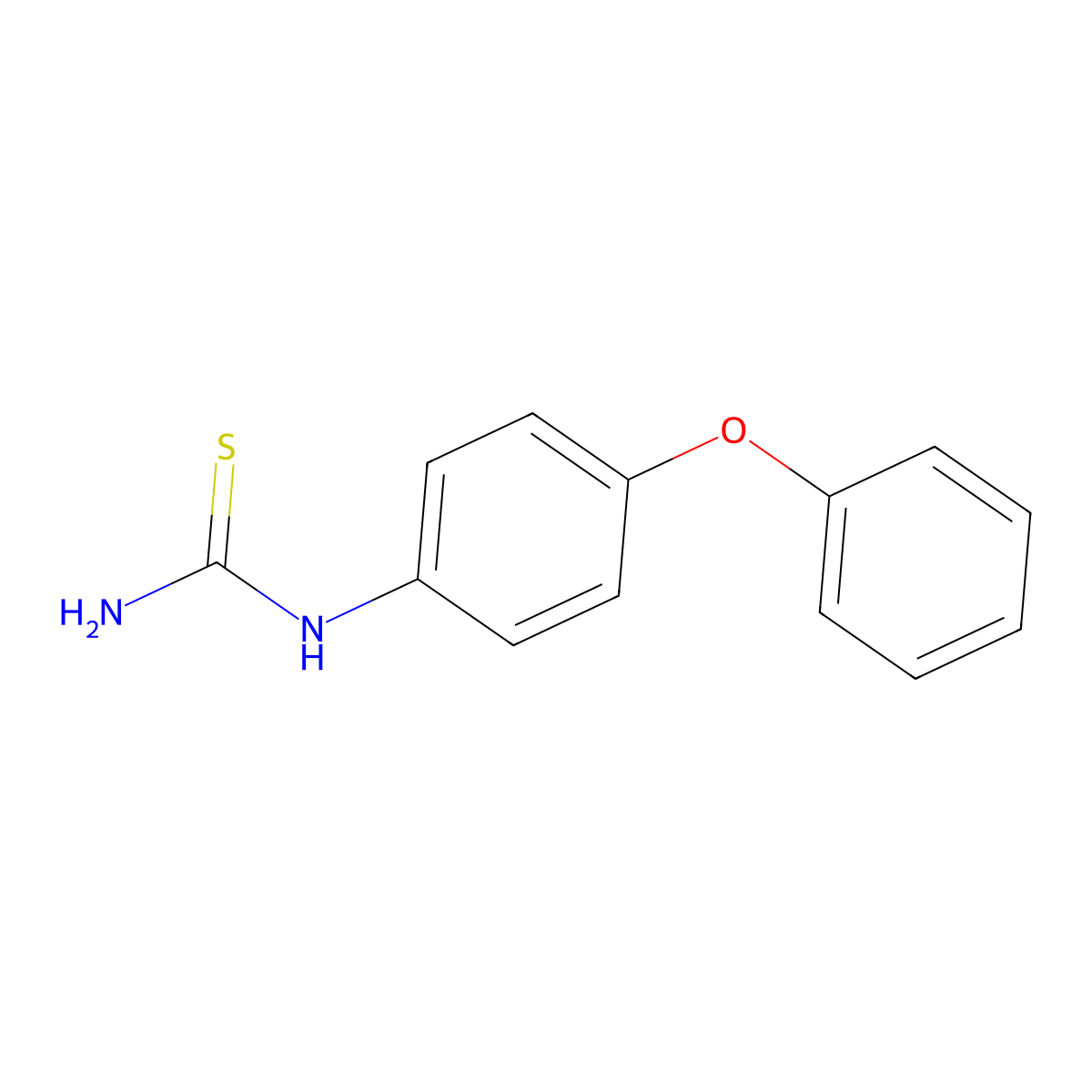 4-Phenoxyphenylthiourea molecular structure, CAS 76839-21-9