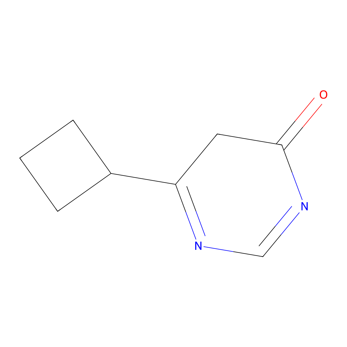 6-Cyclobutyl-4,5-dihydropyrimidin-4-one molecular structure, CAS 768397-53-1